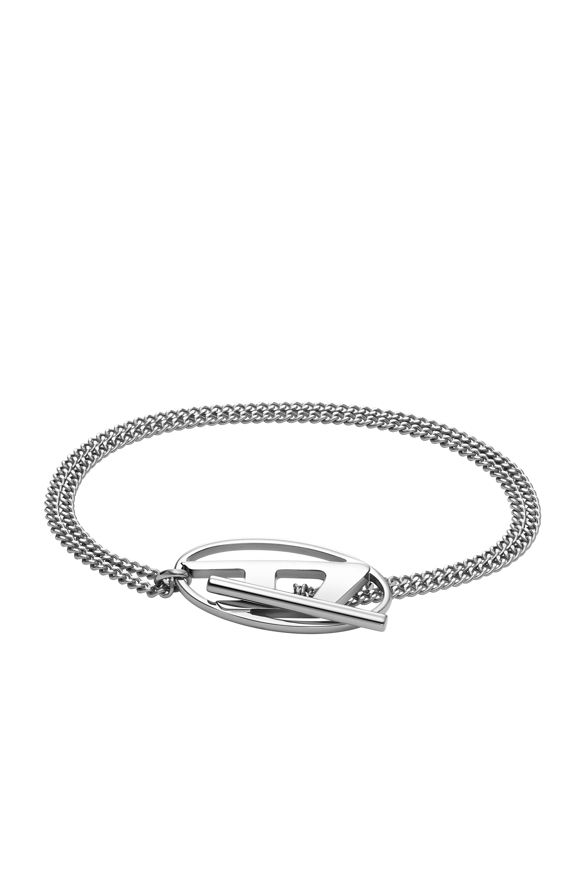 Diesel - DX1535040, Unisex's Stainless Steel Chain Bracelet in Silver - 1