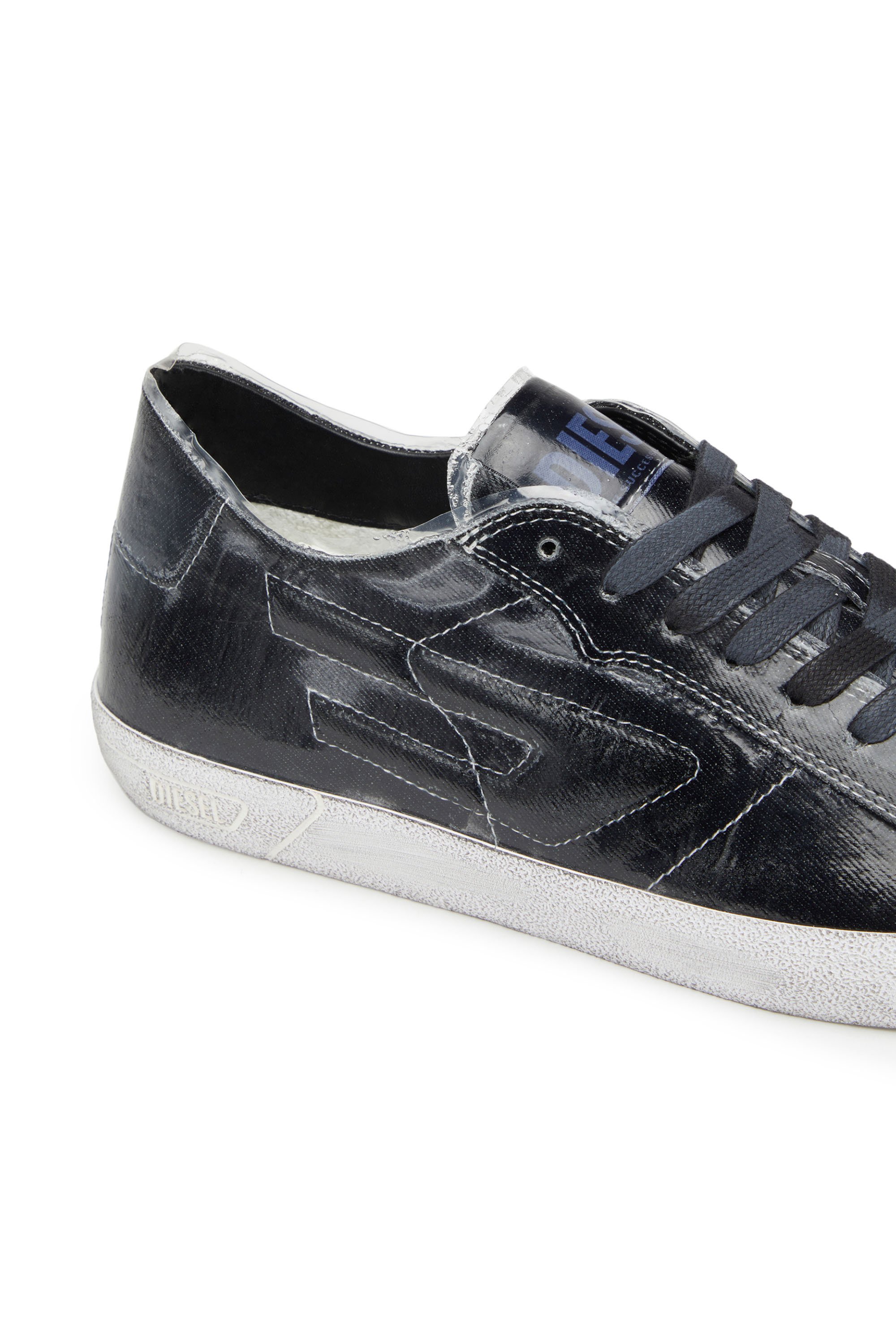 Diesel - S-LEROJI LOW, Man's S-Leroji Low - Canvas sneakers with TPU overlay in Black - 6