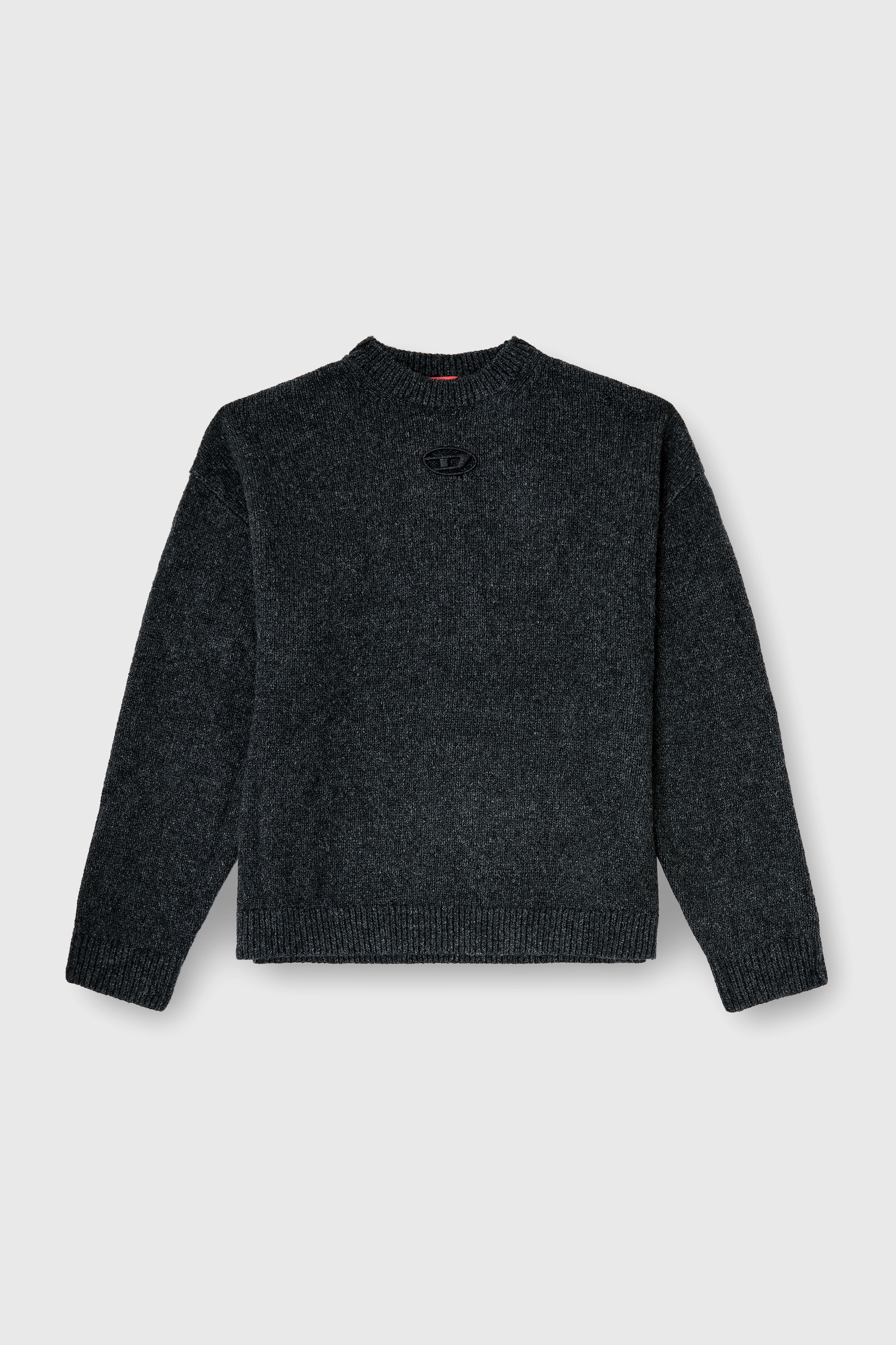 Diesel - K-AREESO, Man's Jumper in wool and alpaca blend in Black - 1