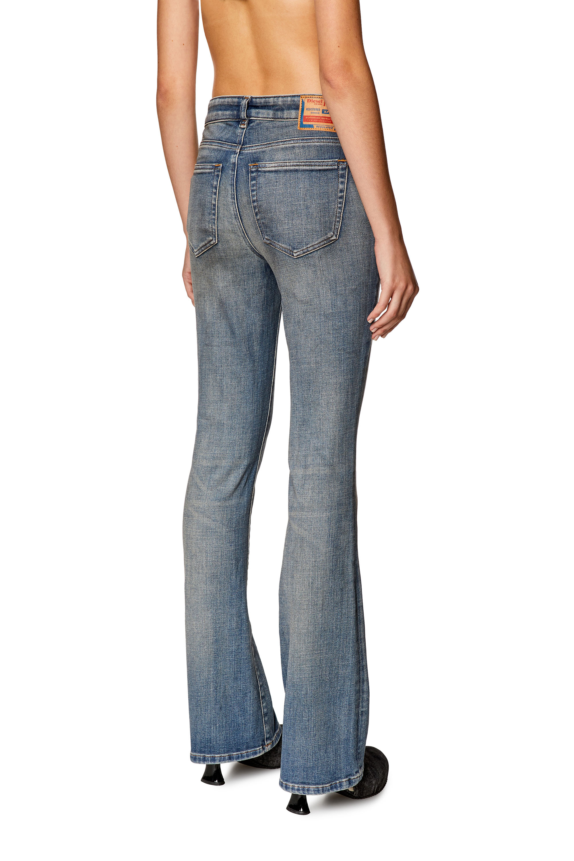 Diesel - Bootcut and Flare Jeans 1969 D-Ebbey 09H69, Dark Blue - Image 3