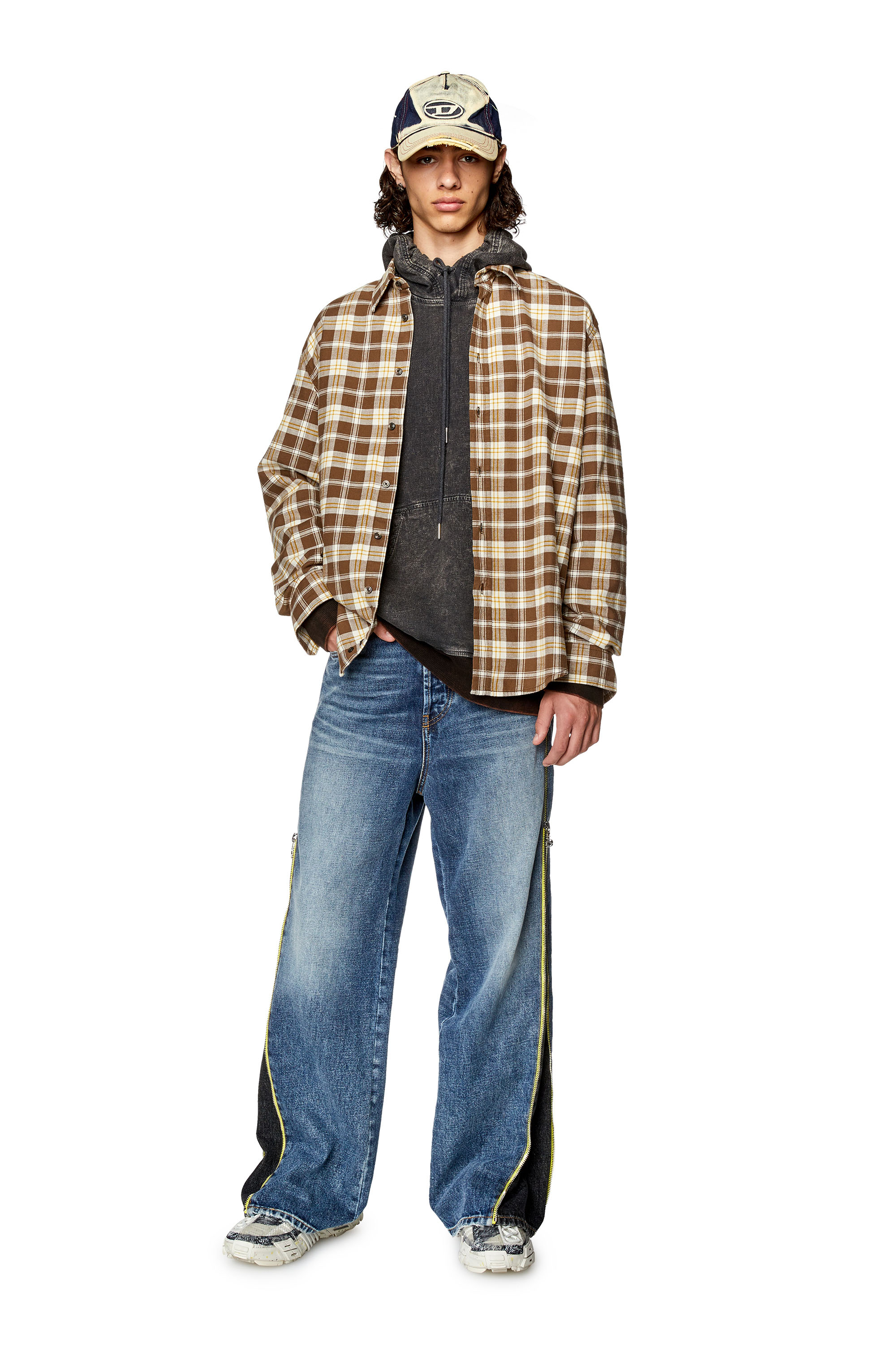 Diesel - S-UMBE-CHECK-NW, Brown/Beige - Image 2