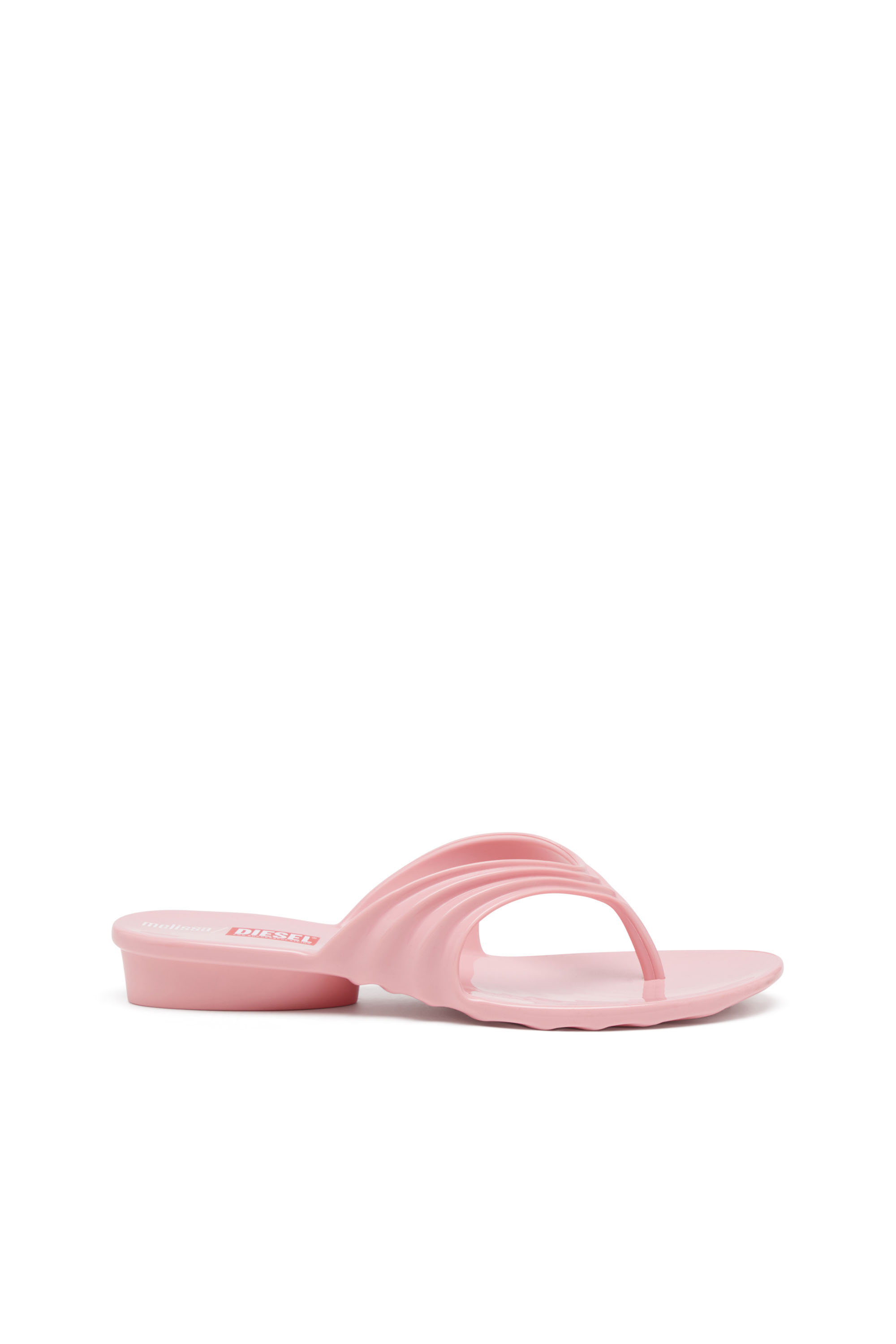 Diesel - MELISSA QUANTUM THONG, Woman's Sculptural flip-flops in Melflex® in Pink - 1