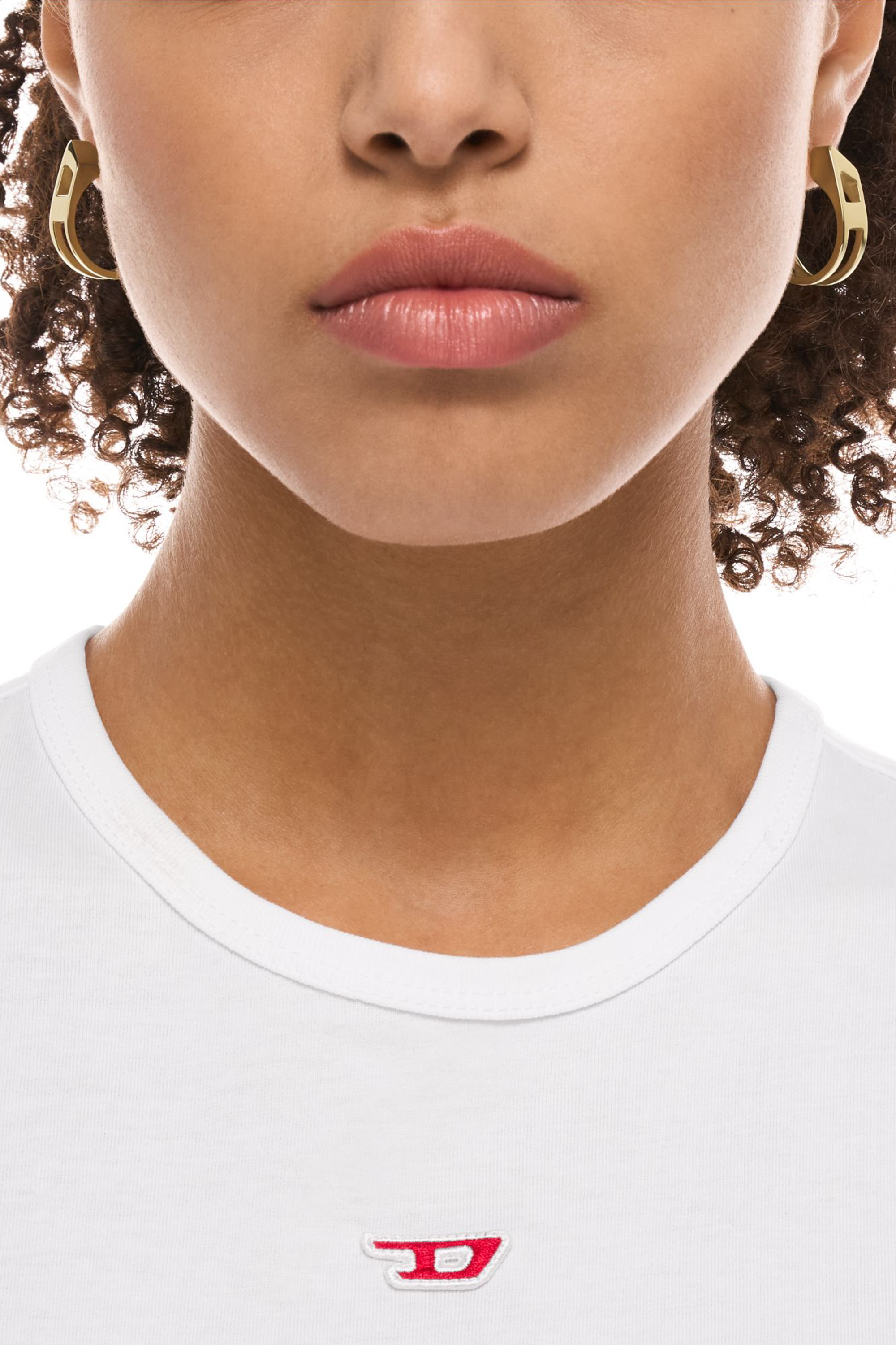 Diesel - DX1671710 JEWELLERY, Unisex's Gold-Tone Stainless Steel Hoop Earrings in Gold - 4