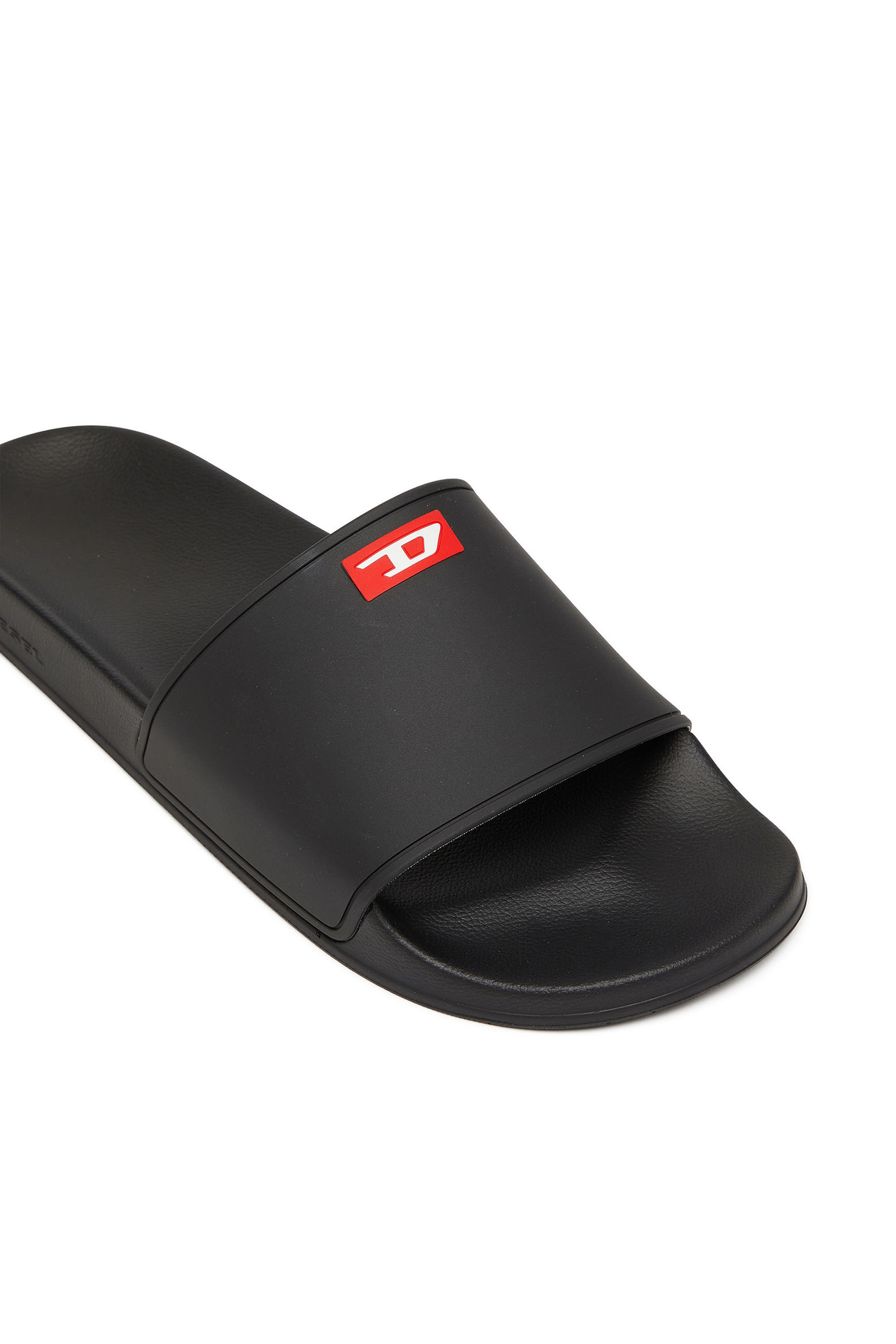 Diesel - SA-SWIM, Man's Sa-Swim-Rubber pool slides with D logo in Black - 6