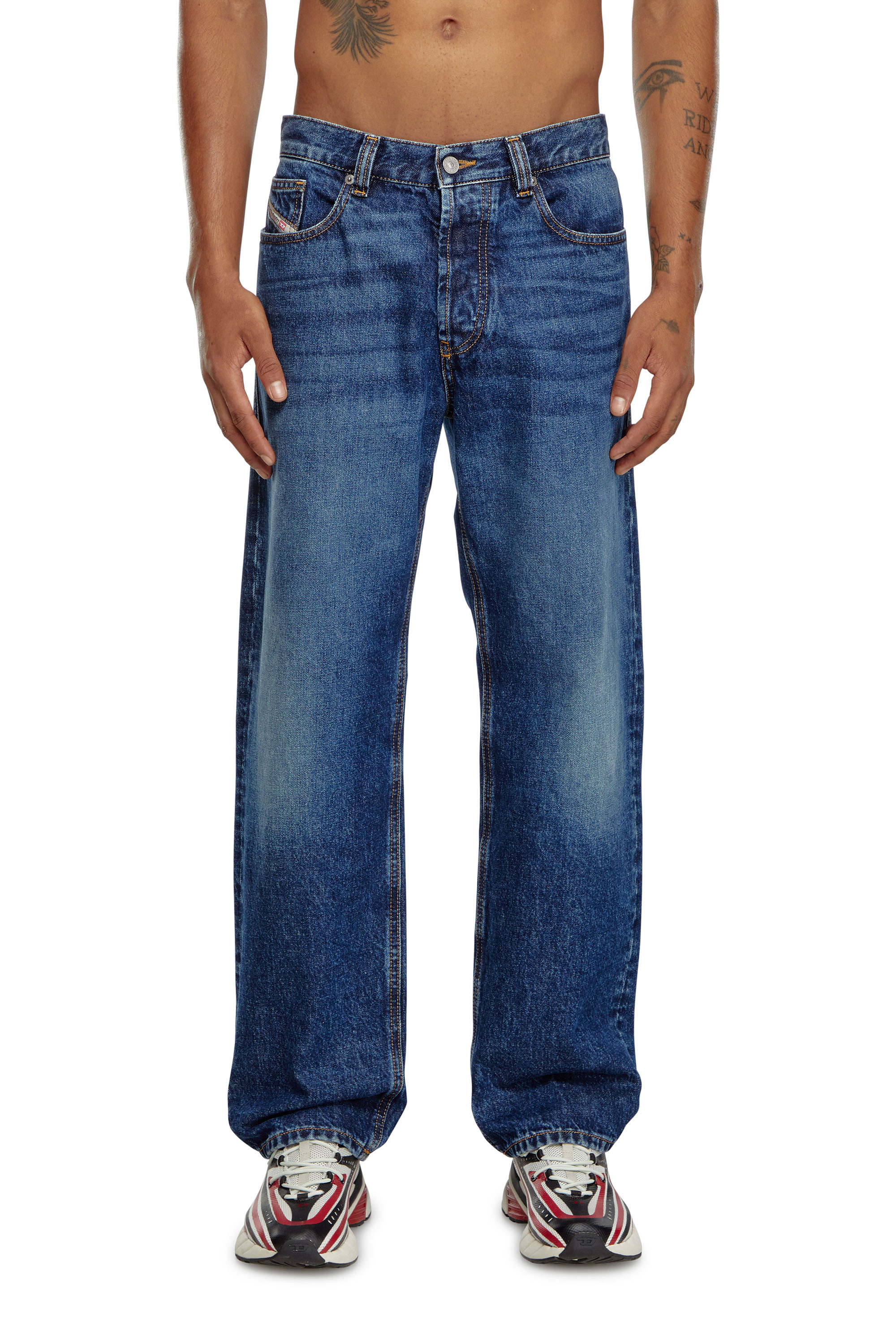 Diesel - Man's Straight Jeans 2010 D-Macs 09I27, Dark Blue - 2