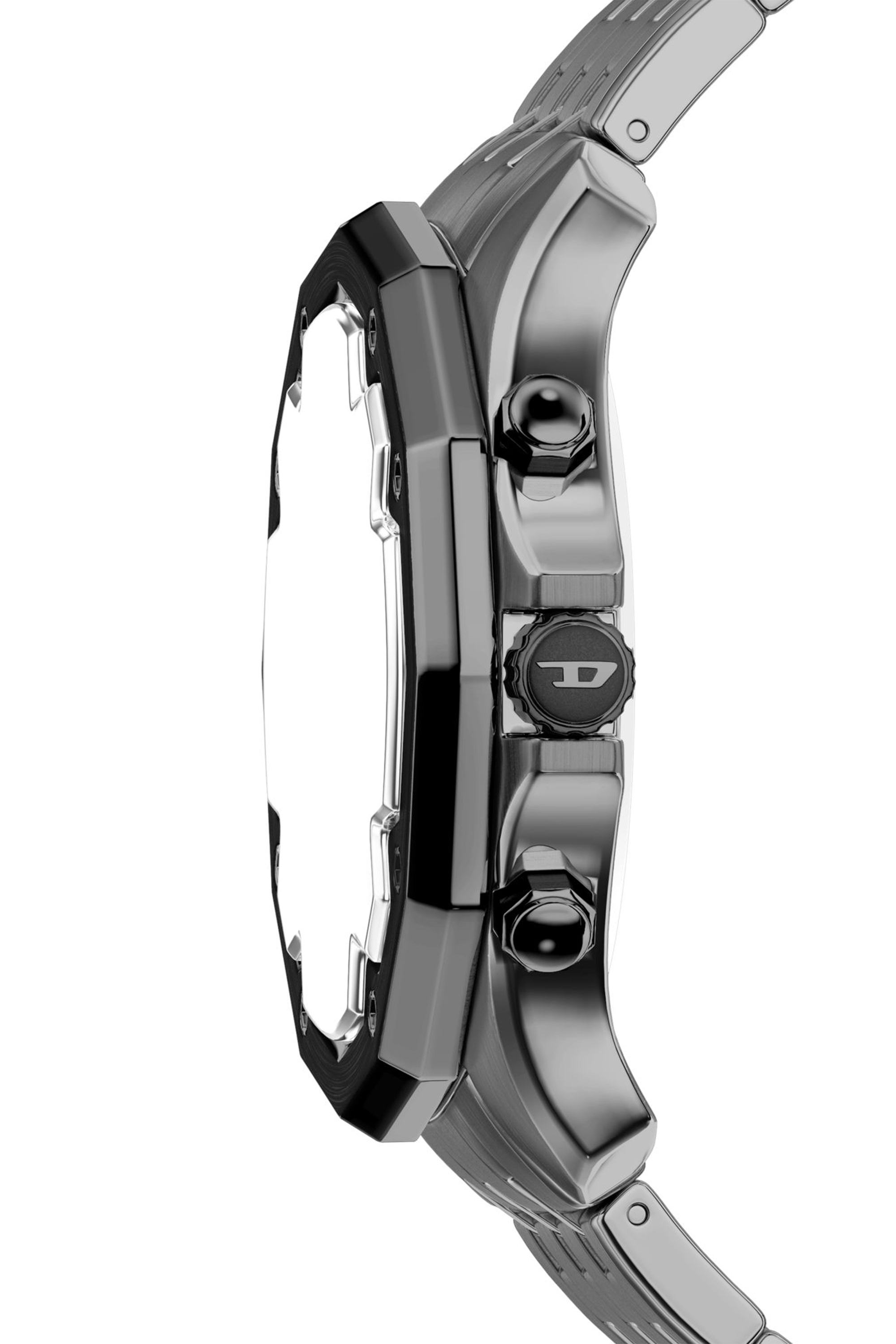 Diesel - DZ4715 WATCH, Man's Stinger gunmetal stainless steel watch in Dark grey - 3