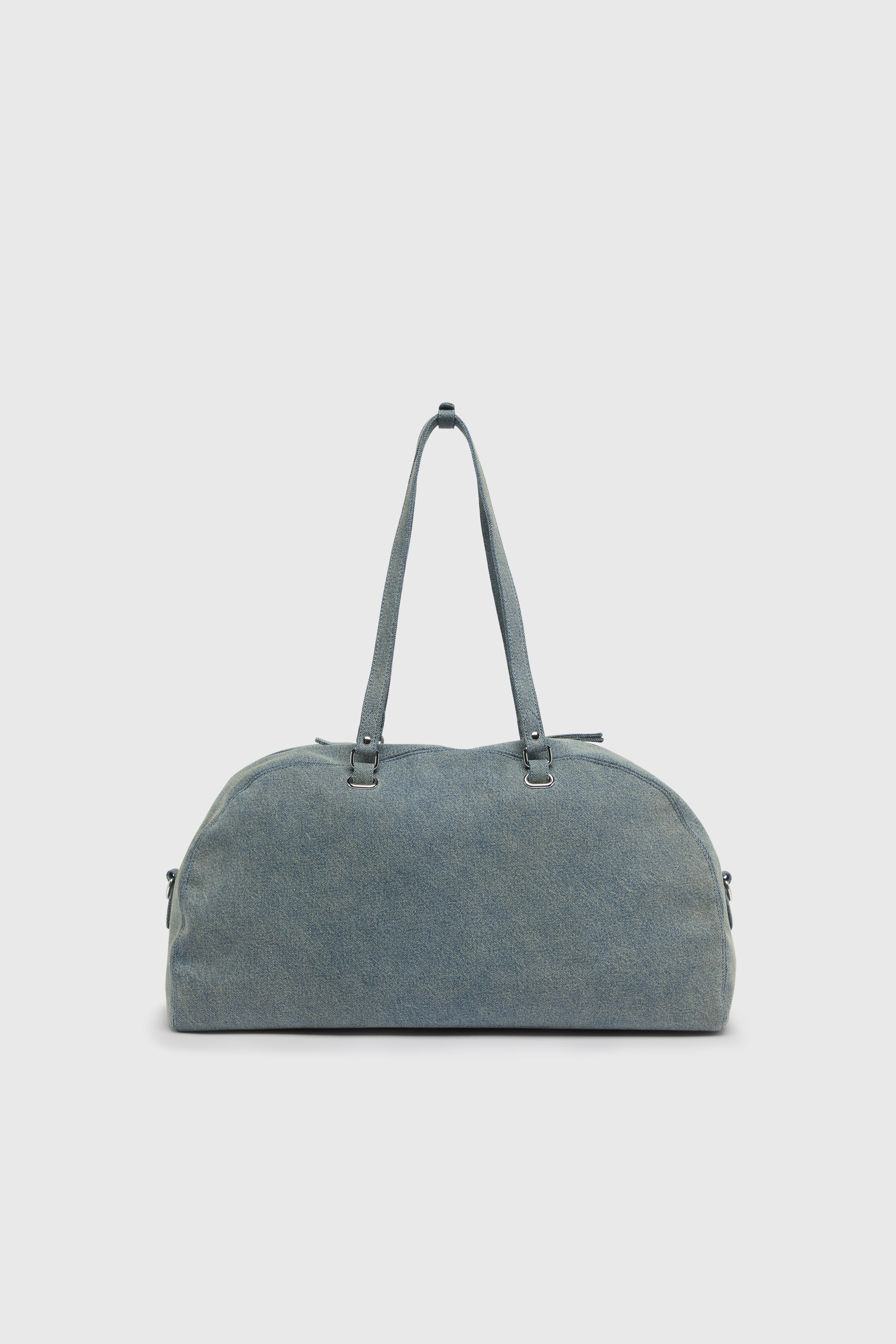 Diesel - 1DR DOME SOFT DUFFLE XL, Unisex's 1DR Dome-Duffle bag in denim with Oval D logo in Light Blue - 2