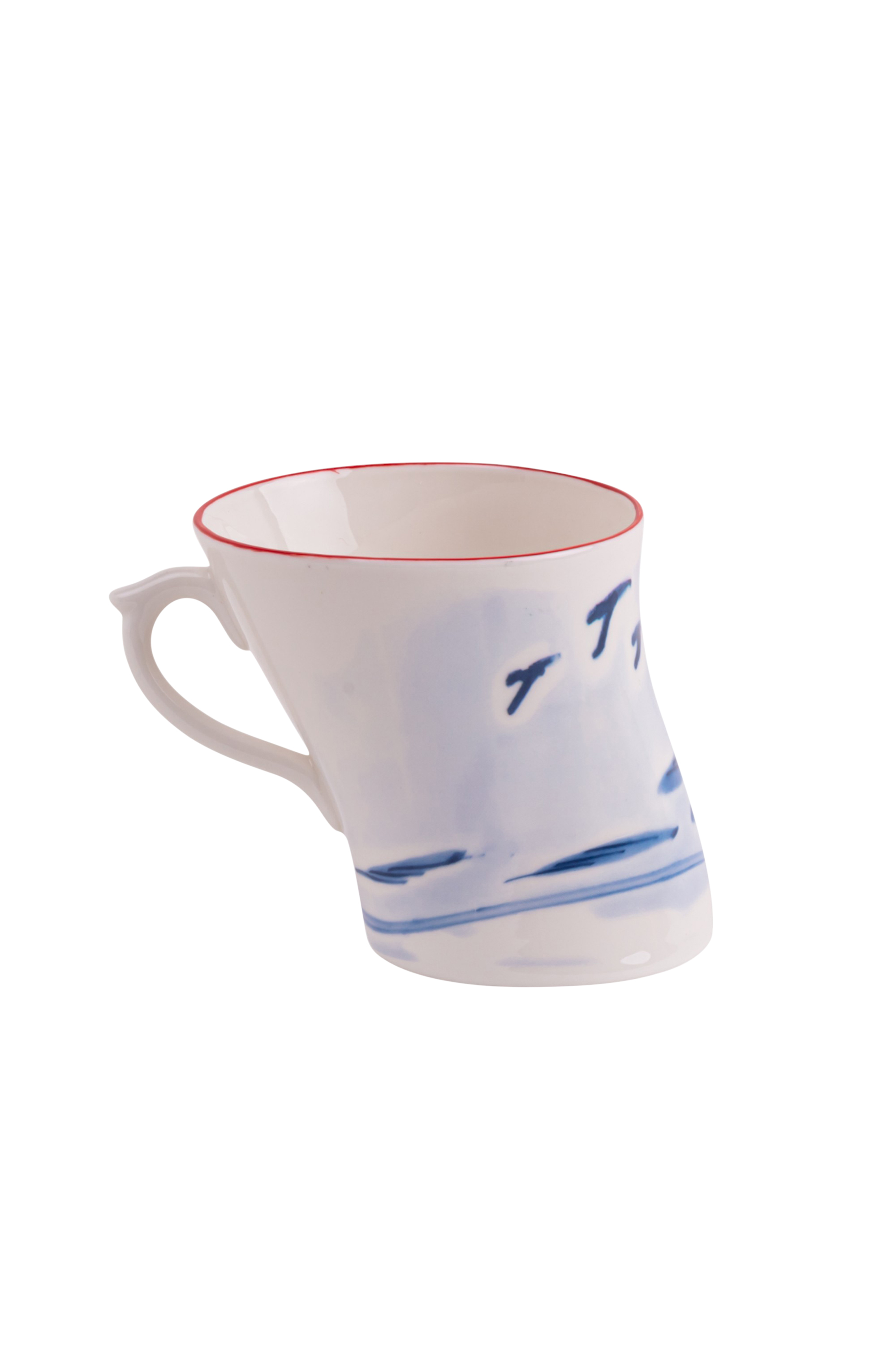 Diesel - 11259 PORCELAIN MUG "CLASSIC ON ACID" -, Unisex's Porcelain mug in White/Blue - 5