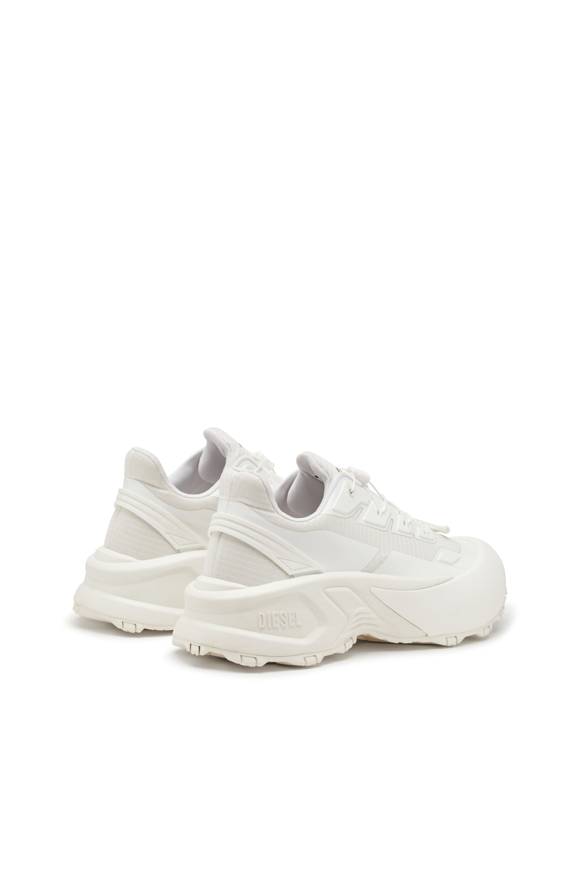 Diesel - D-CAGE RUNNER, Man's D-Cage Runner-Sneakers in TPU-trimmed ripstop in White - 3