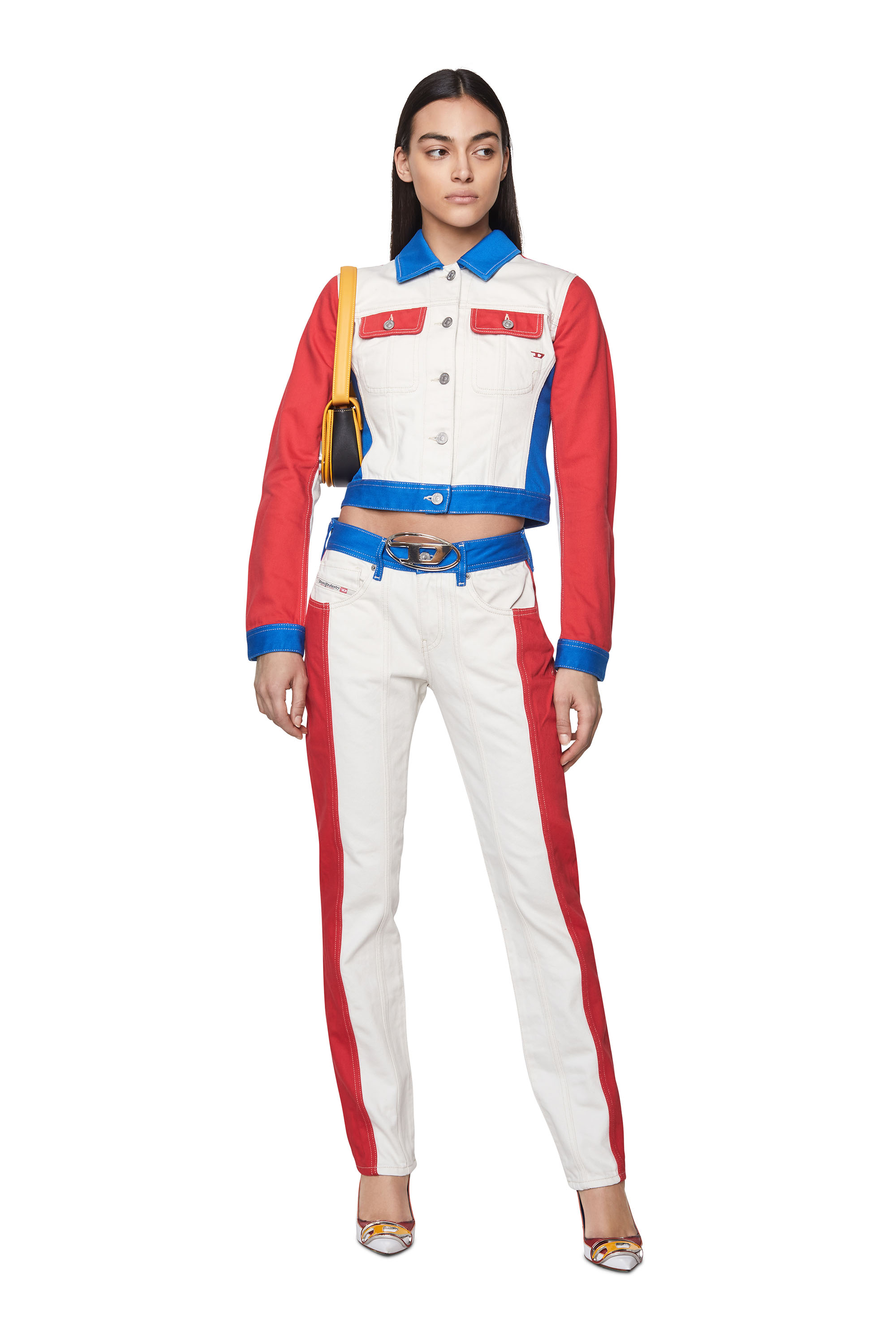 Diesel - 1DR, Woman's 1DR - Iconic shoulder bag in nappa leather in Yellow - 1