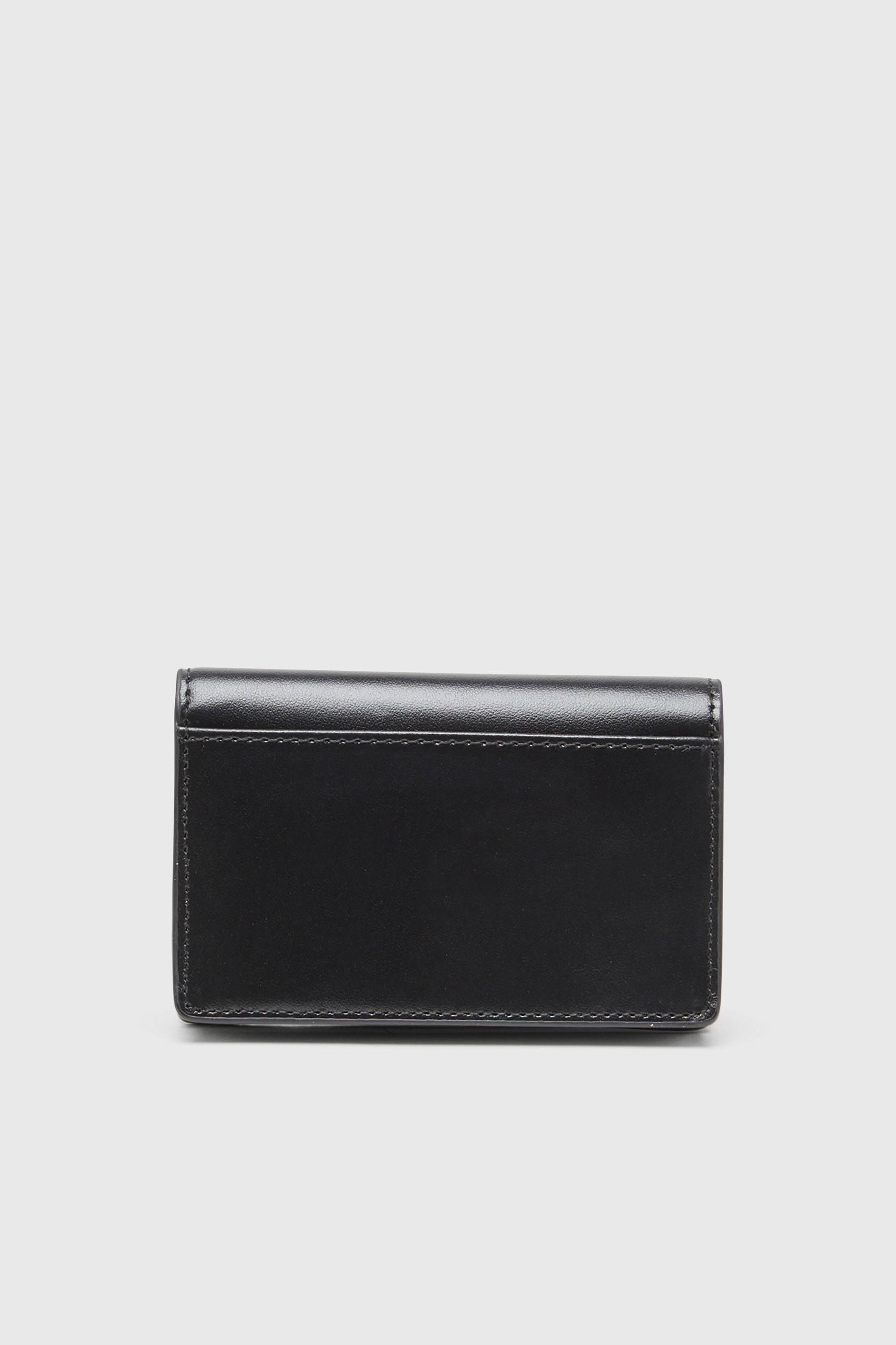 Diesel - HOLI-D CARD HOLDER IV, Man's Compact leather card holder in Black - 2