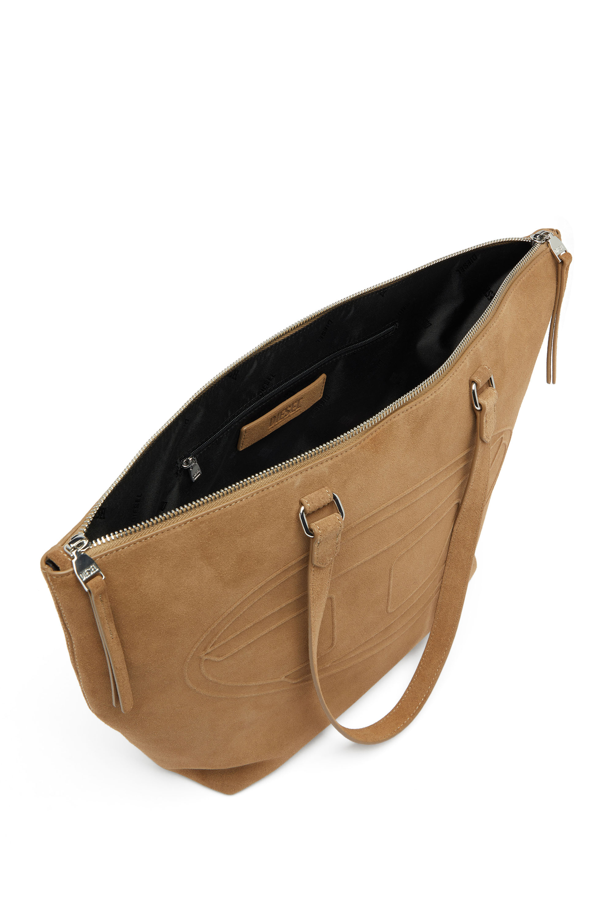 Diesel - 1DR DOME TOTE E/W, Unisex's 1DR Dome-Suede tote with Oval D Logo in null - 3