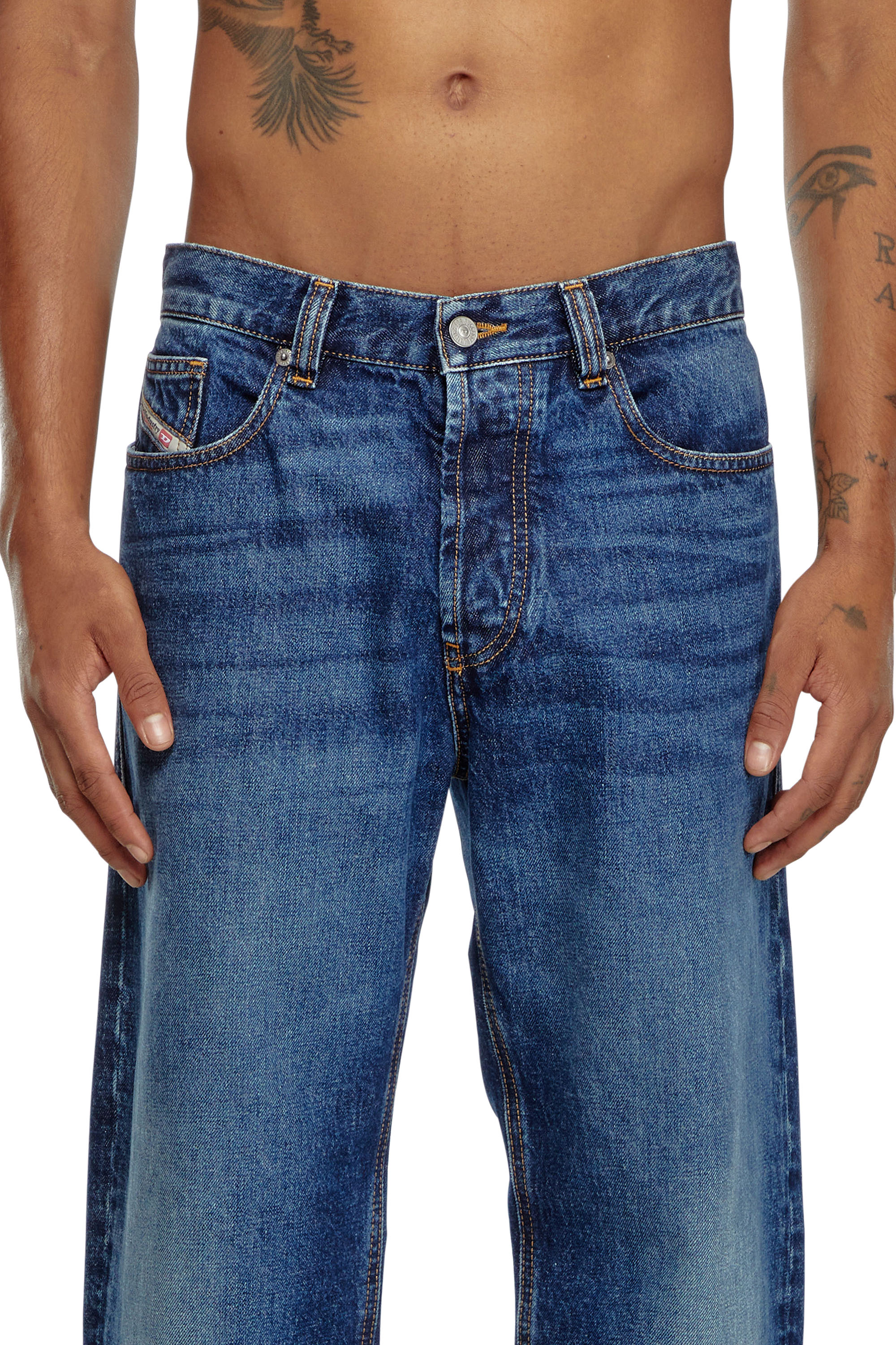 Diesel - Man's Straight Jeans 2010 D-Macs 09I27, Dark Blue - 4