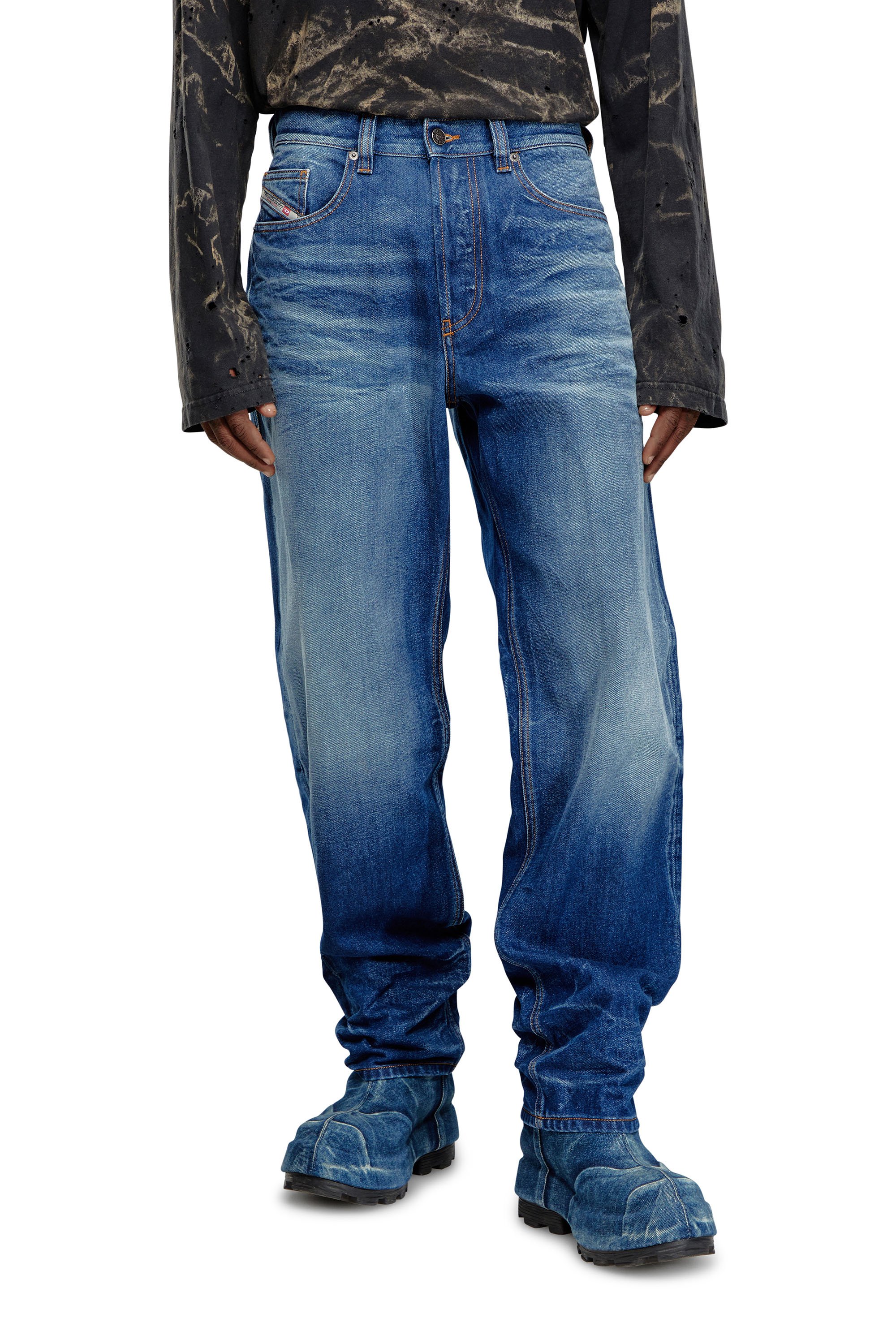 Diesel - Man Straight Jeans 2010 D-Macs 09I46, Medium blue - Image 1