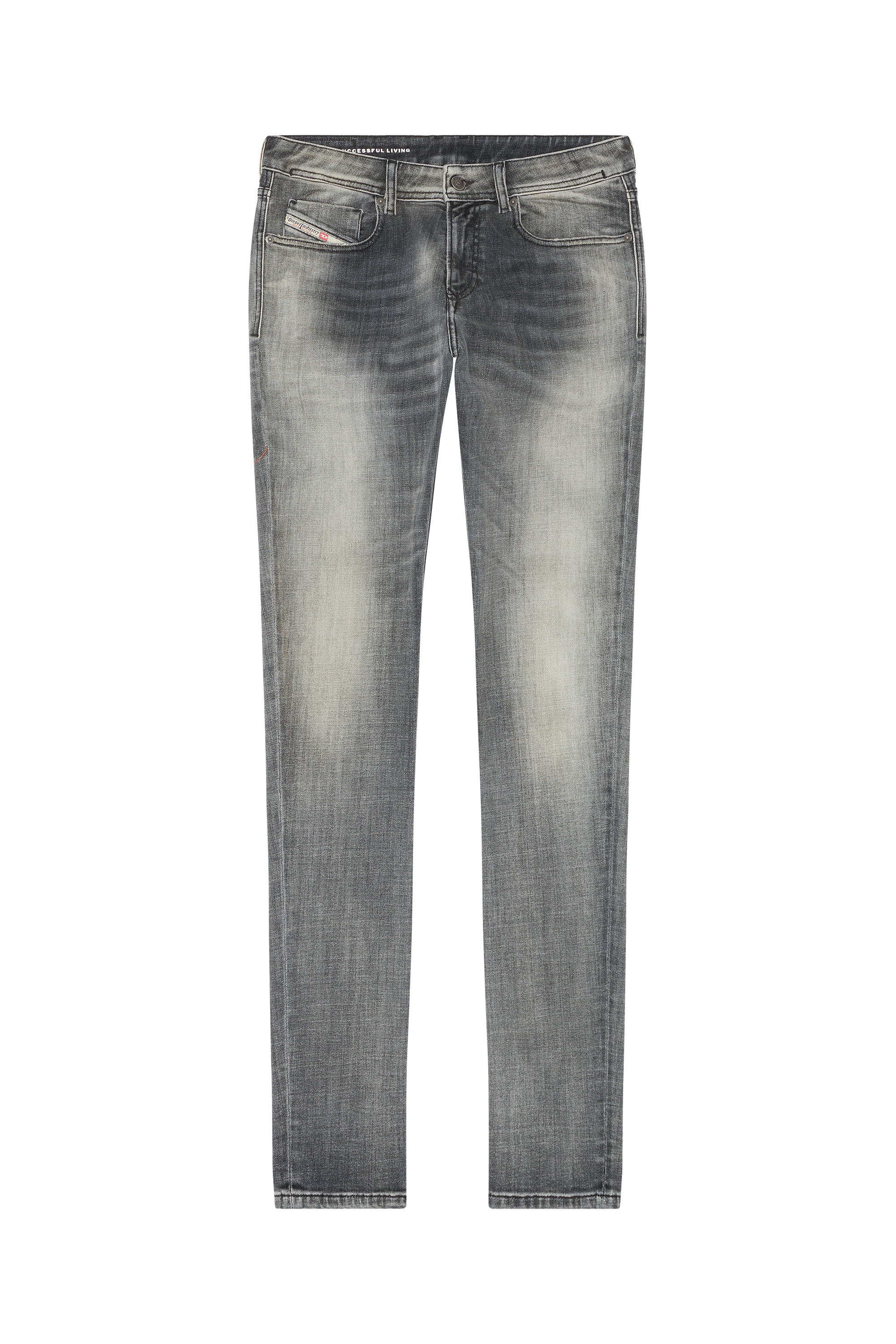 Diesel - Man's Skinny Jeans 1979 Sleenker 09E71, Black/Dark grey - 2