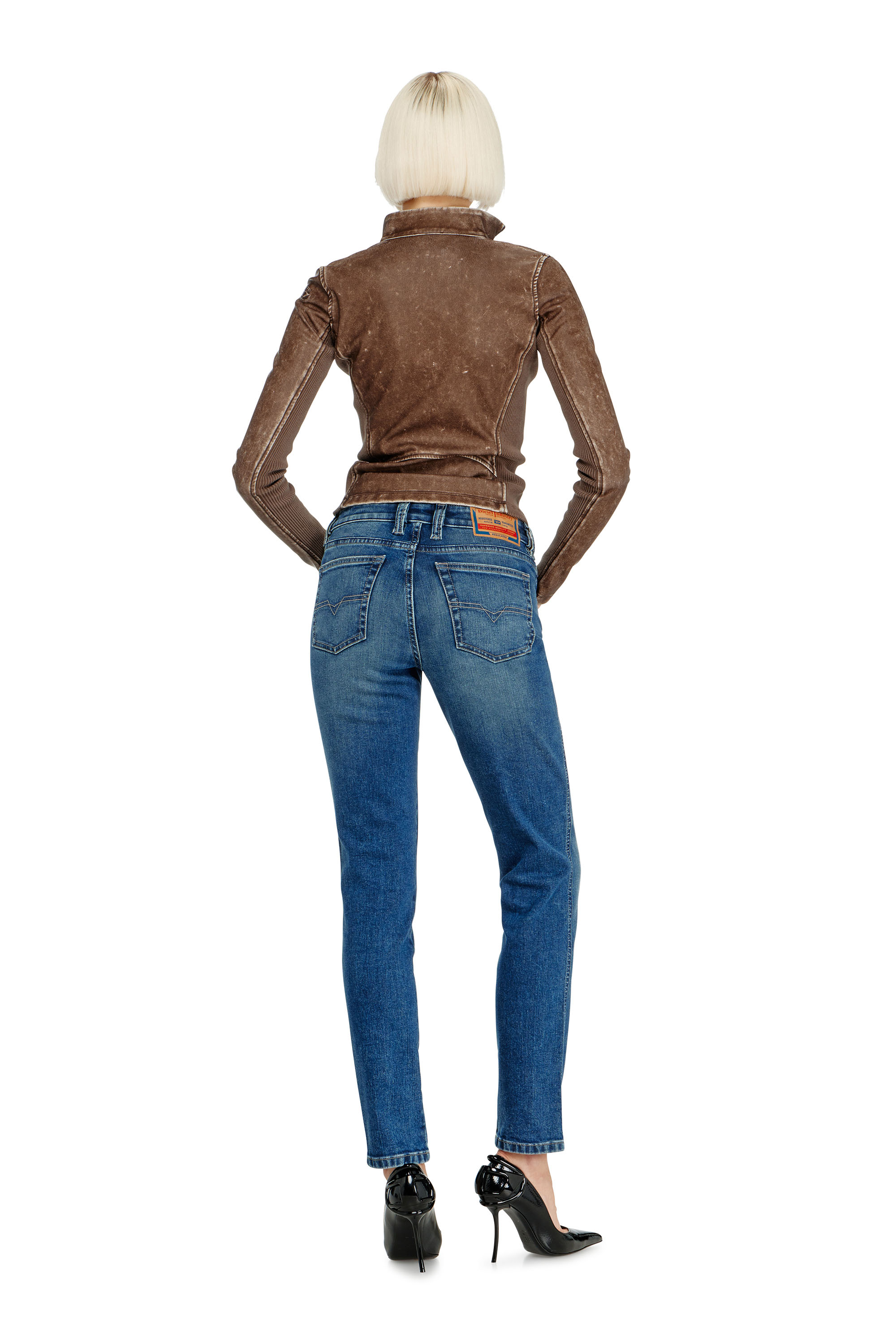 Diesel - Woman's Slim Jeans 1992 D-Jiann 0DBEE, Medium blue - 3