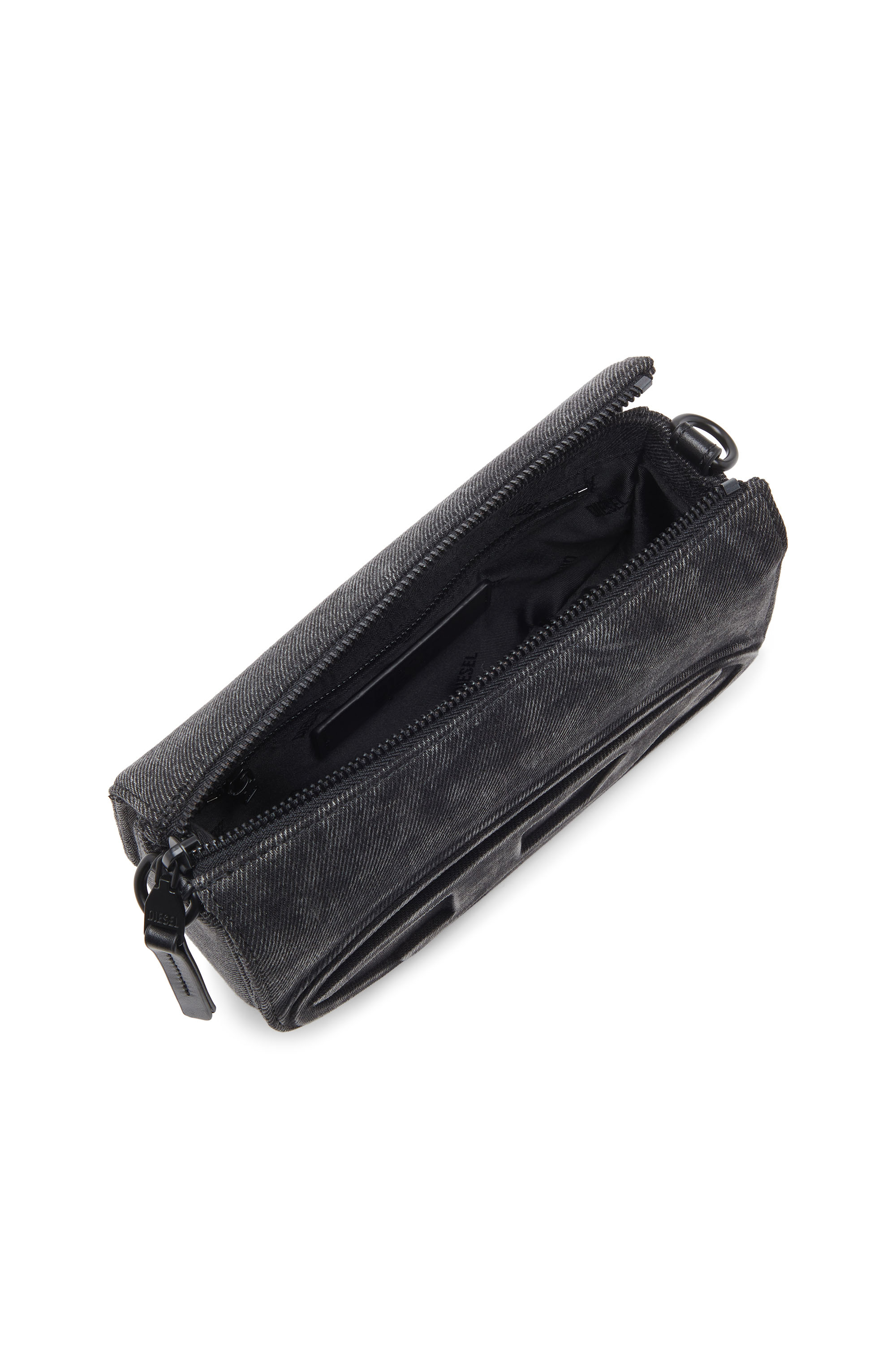 Diesel - 1DR CAMERA BAG, Unisex's 1DR-Camera bag in stonewashed denim in Black - 3