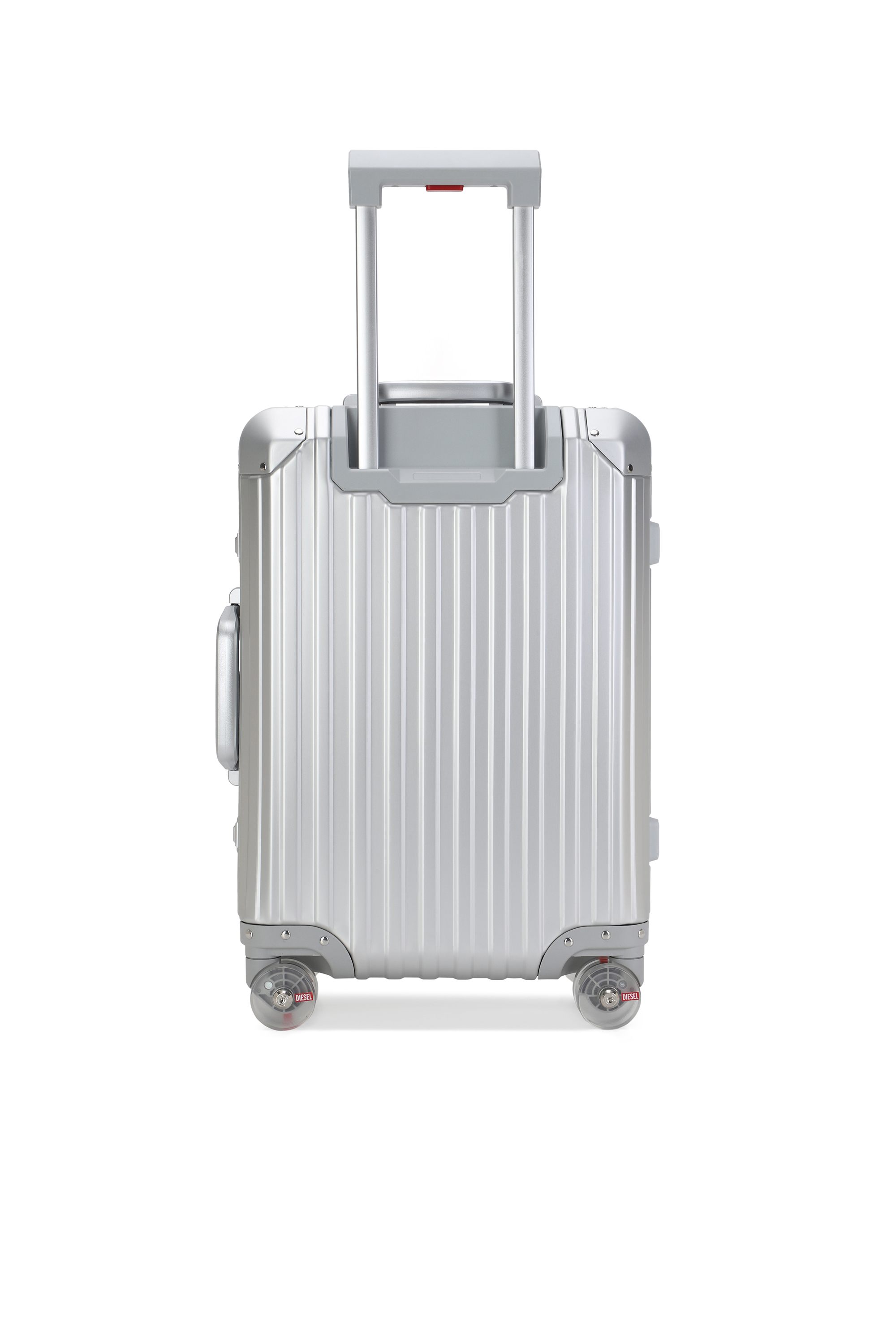Diesel - DIESEL ALUMINUM TROLLEY- DSL002, Unisex's Aluminum suitcase size S in Silver - 2