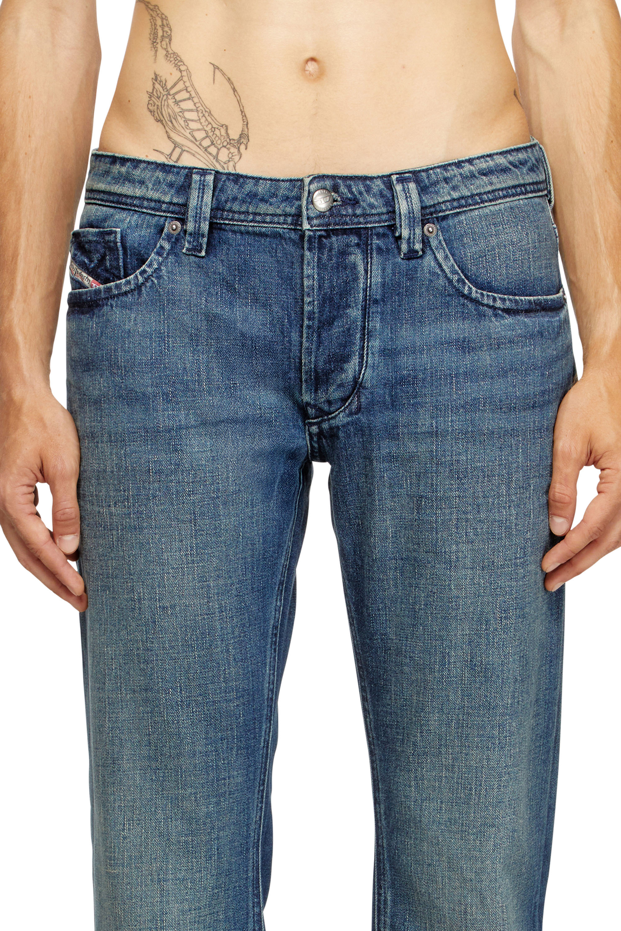 Diesel - Man's Regular Jeans 1985 Larkee 0DBDS, Dark Blue - 5