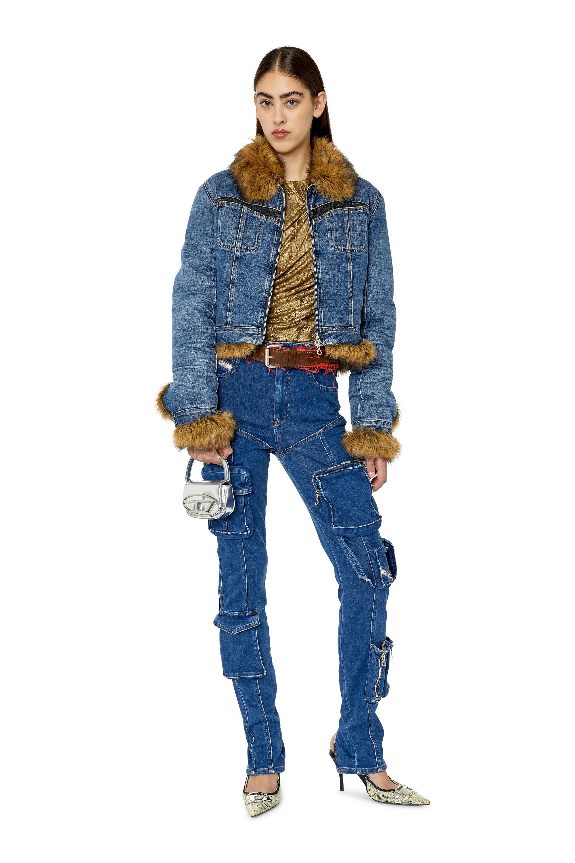 Diesel - Super skinny Jeans 1984 Slandy-High 09F28, Dark Blue - Image 2