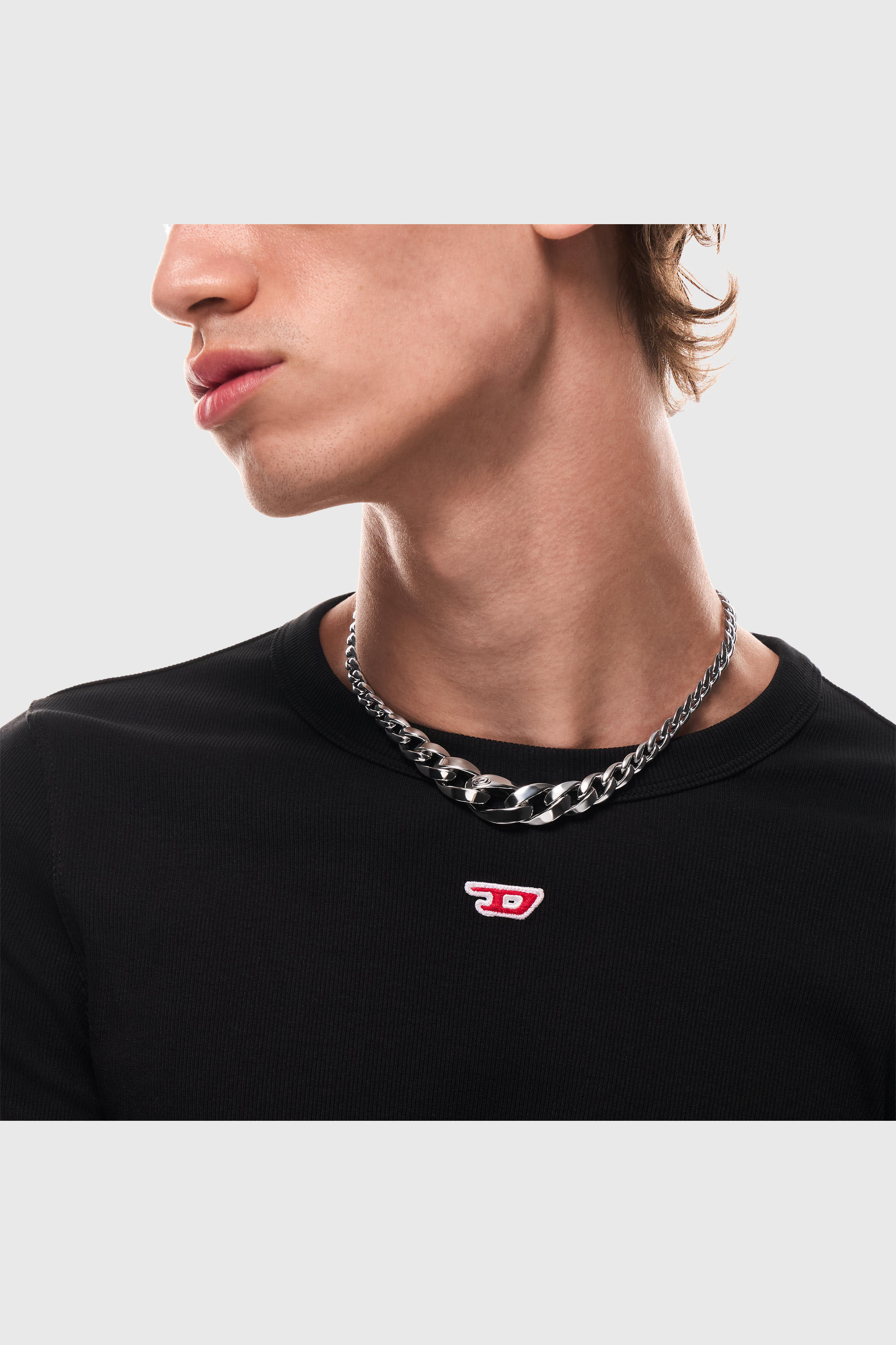 Diesel - DX1720040, Unisex's Stainless Steel Chain Necklace in Silver - 3