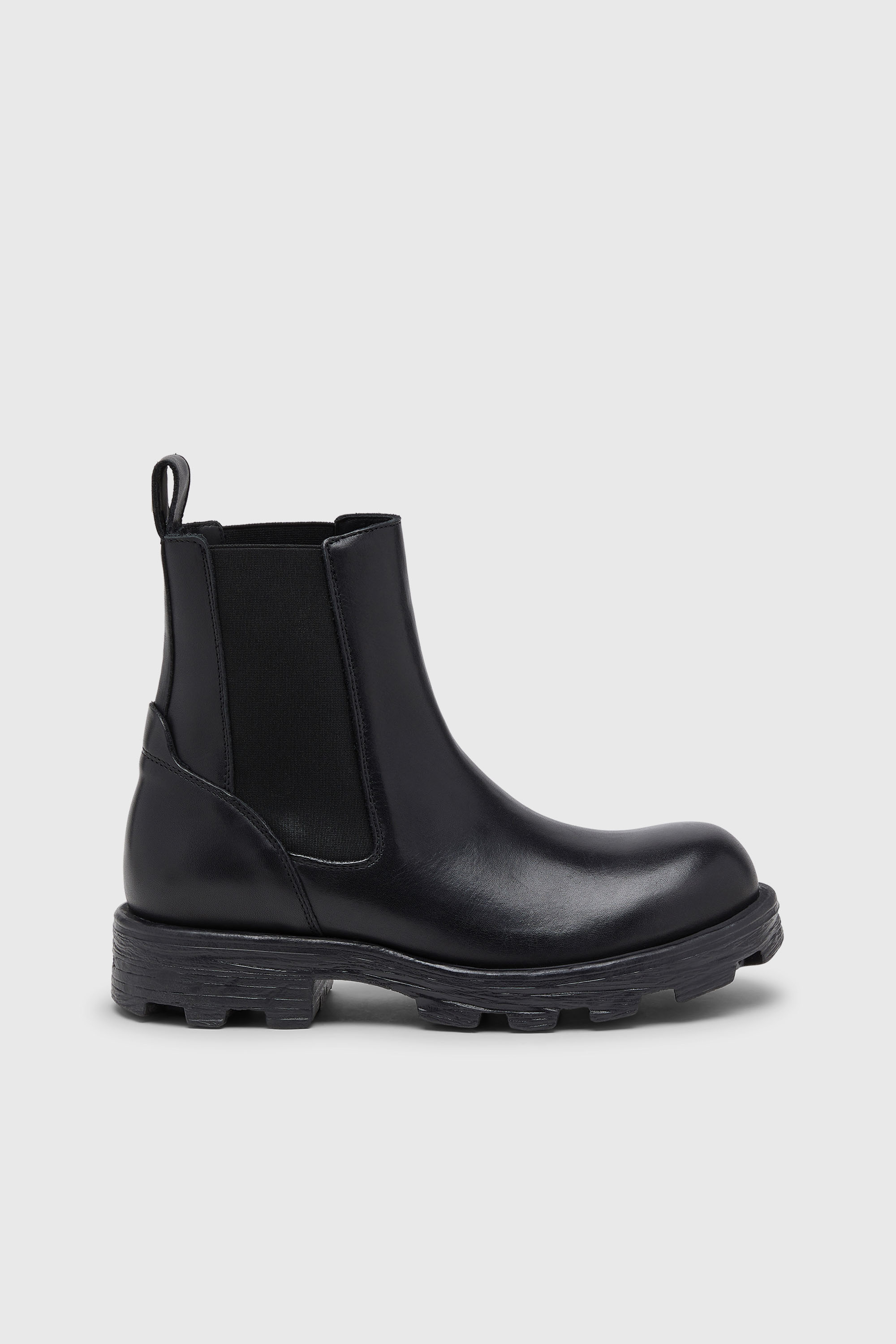 Diesel - D-HAMMER CH, Man's D-Hammer-Chelsea boots in leather in Black - 1