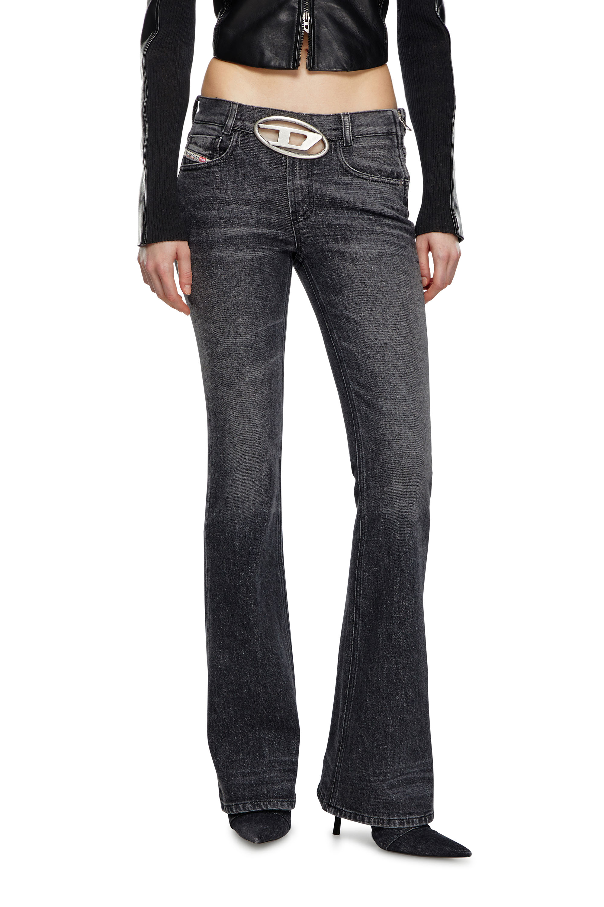 Diesel - Bootcut and Flare Jeans 1969 D-Ebbey 0CKAH, Black/Dark grey - Image 1