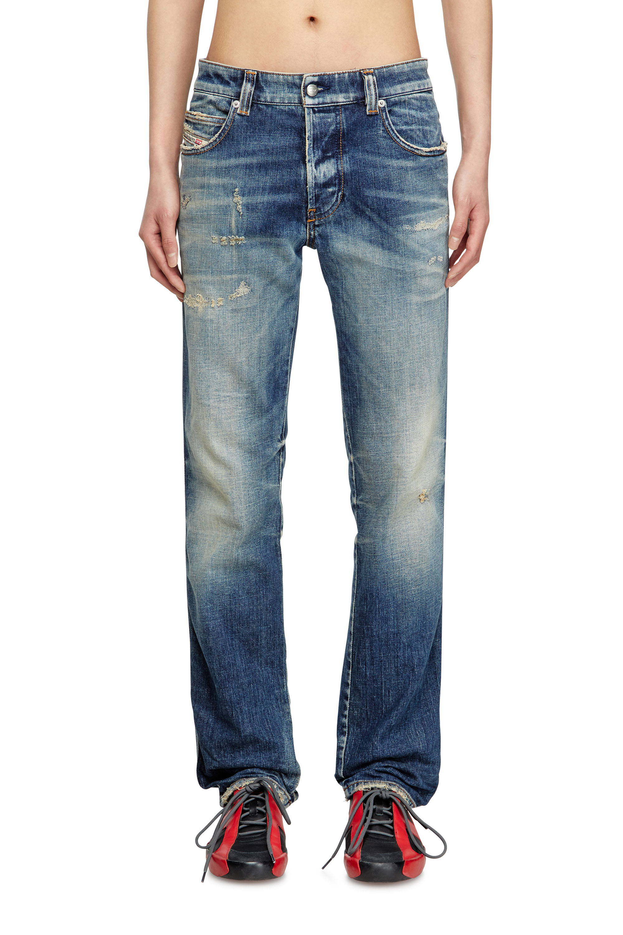 Slim Jeans 1993 D-Vyl 09M55, Dark Blue Diesel - Man's Slim Jeans 1993 D-Vyl 09M55, Dark Blue - 3