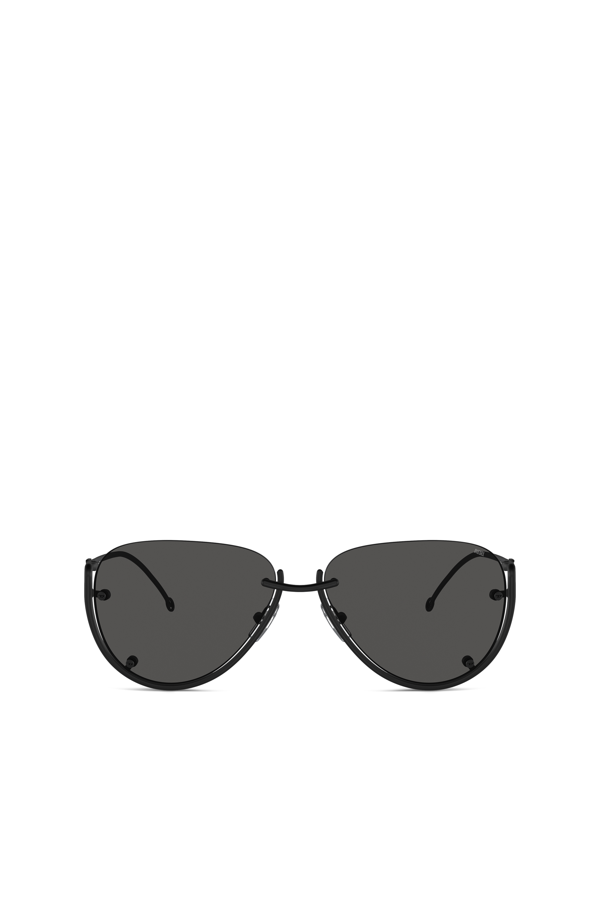Diesel - 0DL1003, Unisex's Pilot model sunglasses in Black - 1