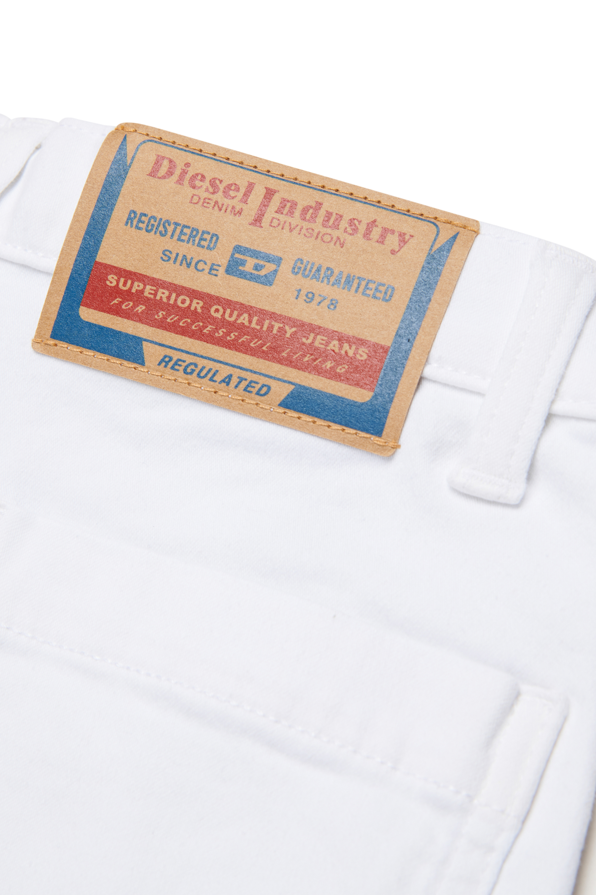 Diesel - PINTYX JJJ, Woman's JoggJeans shorts with patch pockets in White - 4