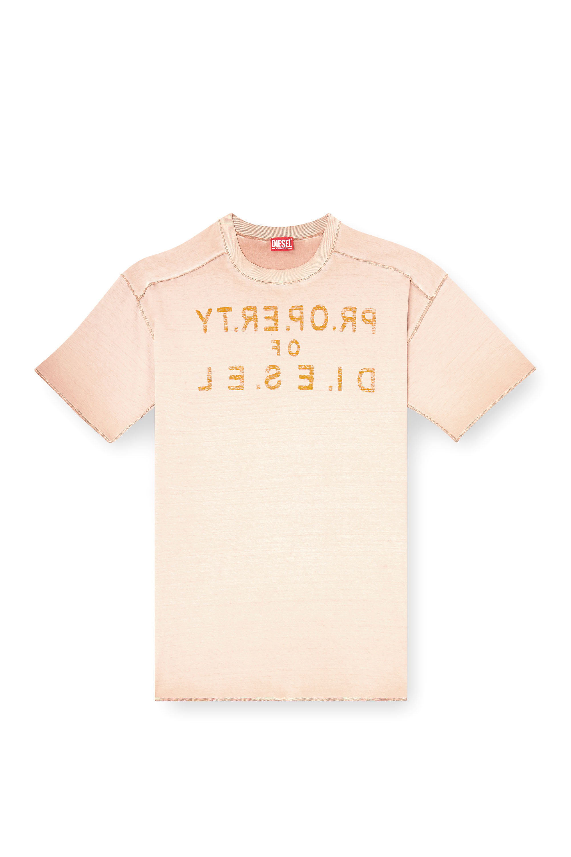 Diesel - T-LOOK, Man's Relaxed cotton T-shirt with front and back print in null - 2