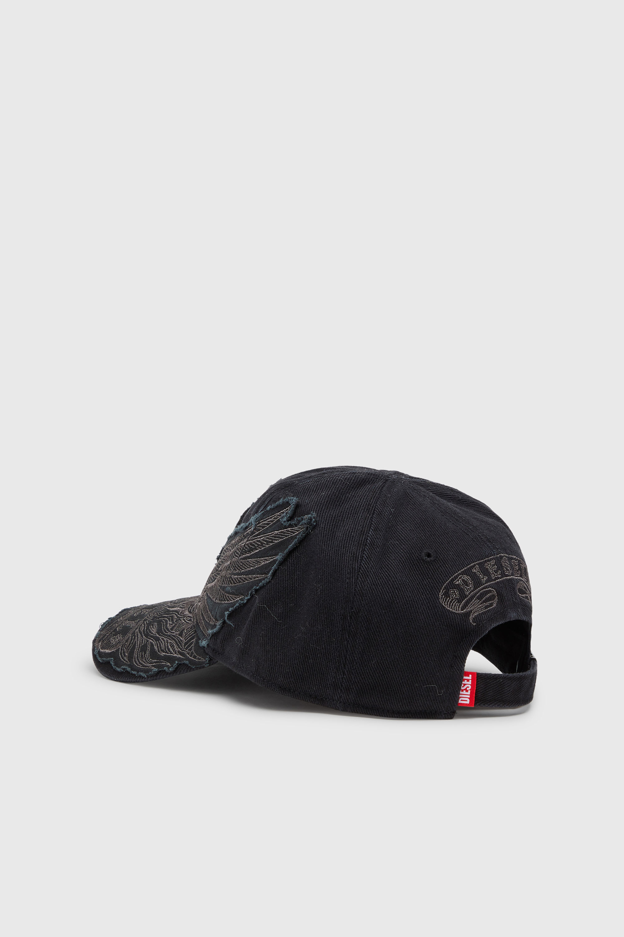 Diesel - C-PHENIX, Man's Baseball cap with Phoenix embroidery in Black - 2