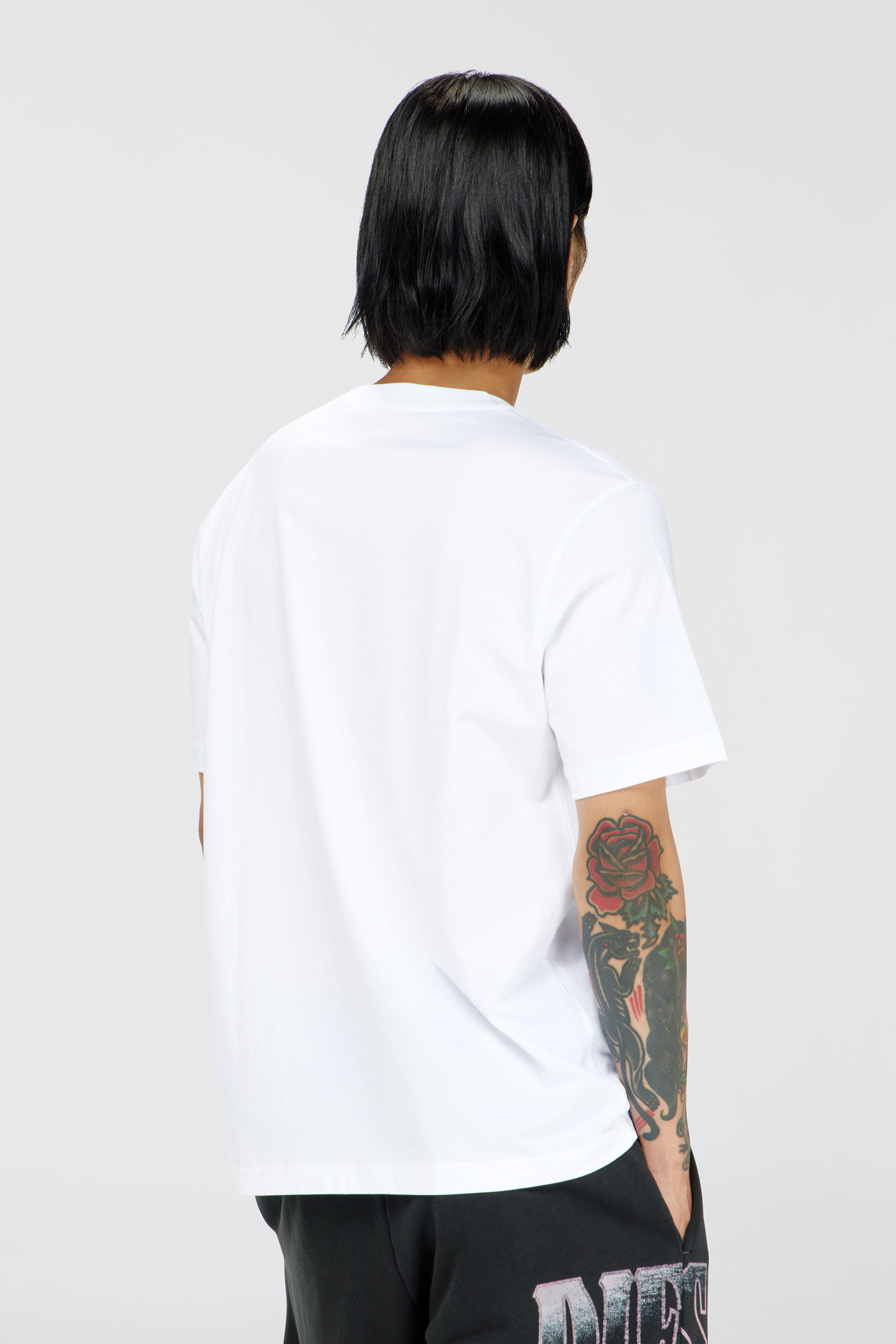 Diesel - T-JUST-FENIX-T92, Man's Cotton T-shirt with graphic print in White - 4