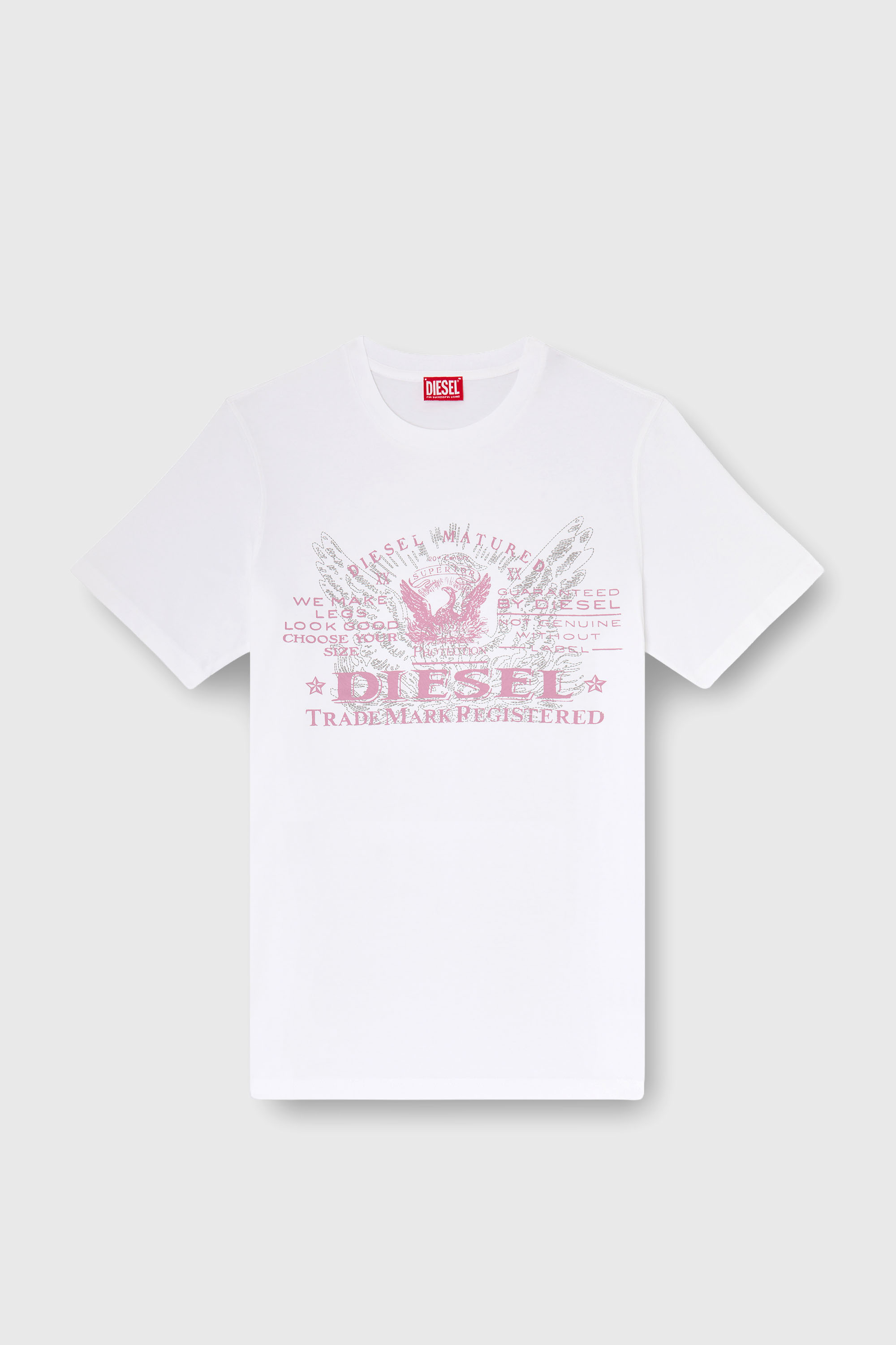 Diesel - T-JUST-FENIX-T92, Man's Cotton T-shirt with graphic print in White - 2