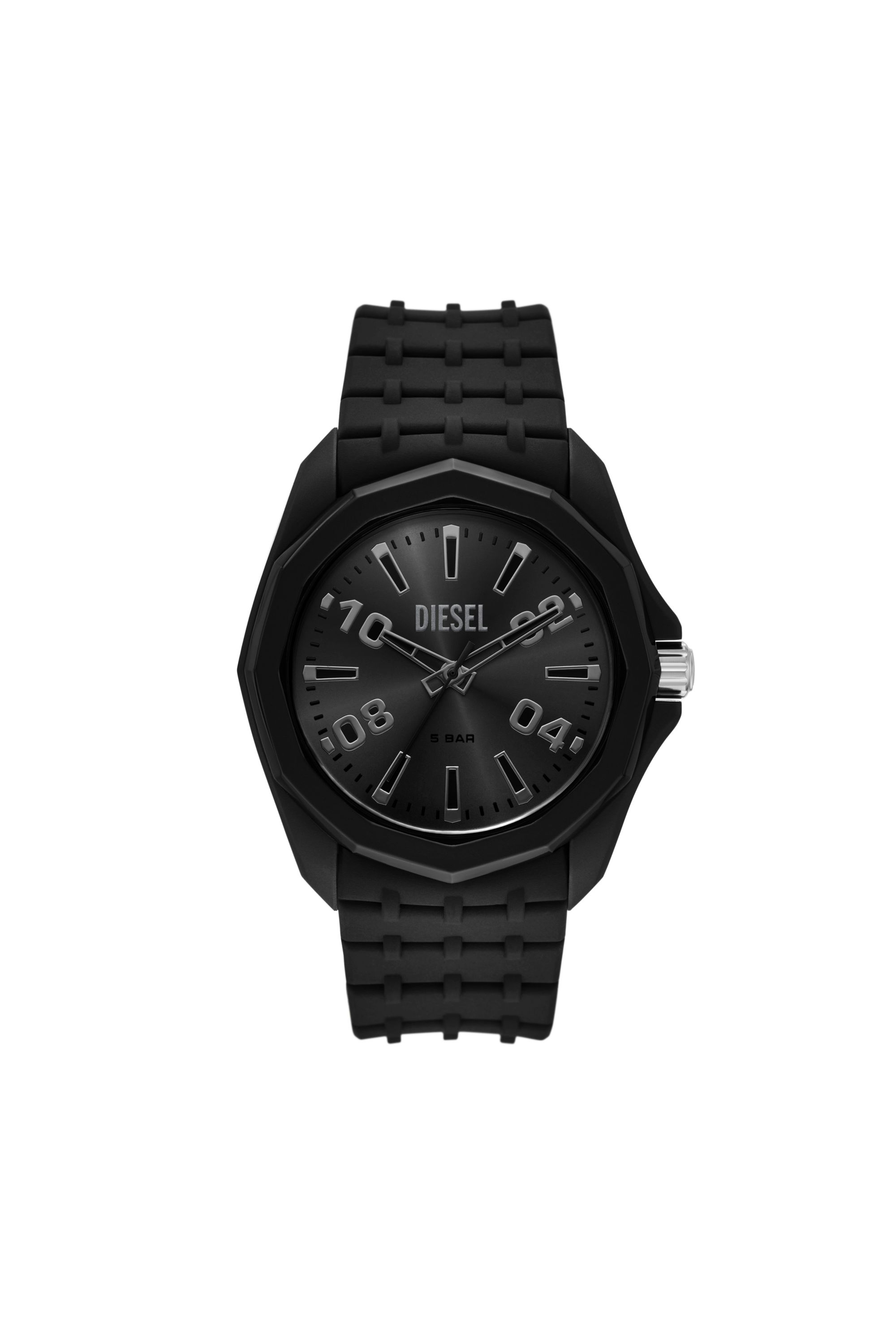Diesel - DZ2243 WATCH, Man's Stinger black silicone watch in Black - 1