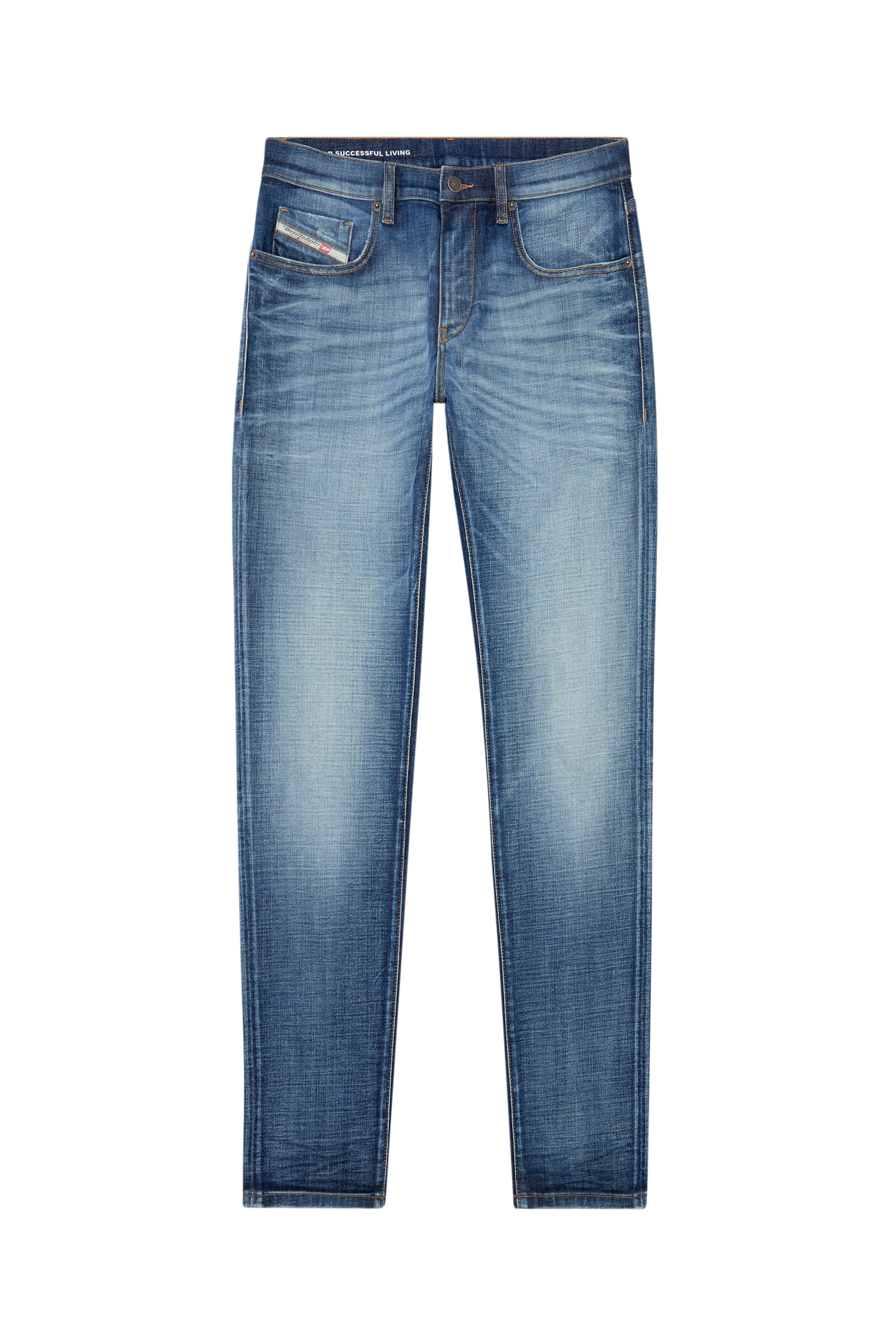 Diesel - Man Slim Jeans 2019 D-Strukt 0DQAE, Medium blue - Image 3