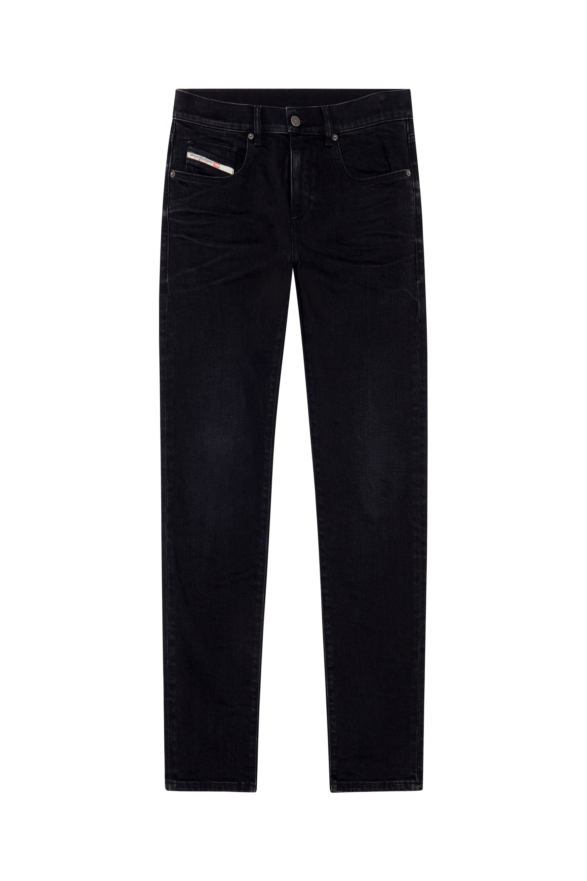 Diesel - Man Slim Jeans 2019 D-Strukt 09D48, Black/Dark grey - Image 3