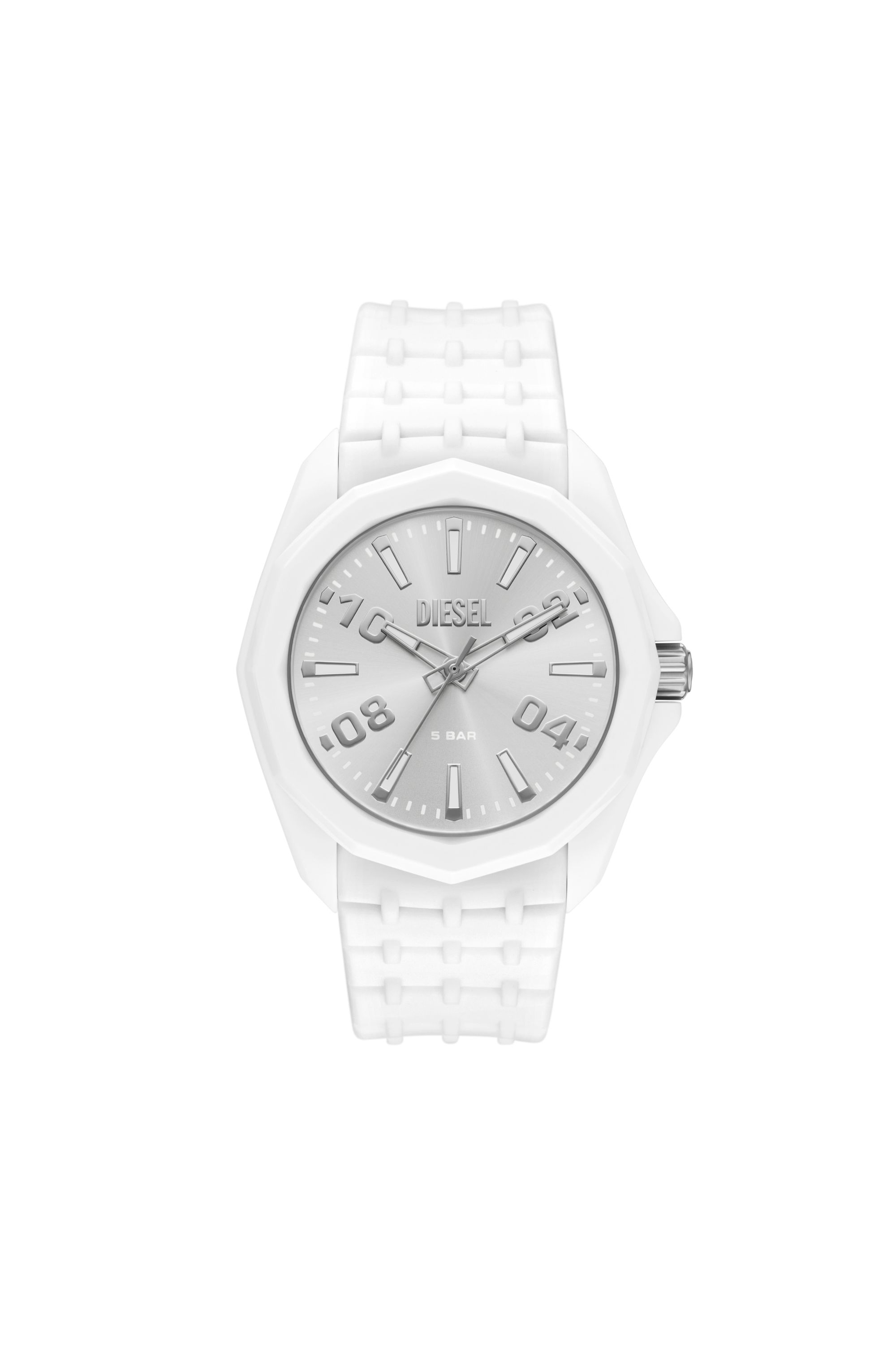 Diesel - DZ2244 WATCH, Man's Stinger white silicone watch in White - 1