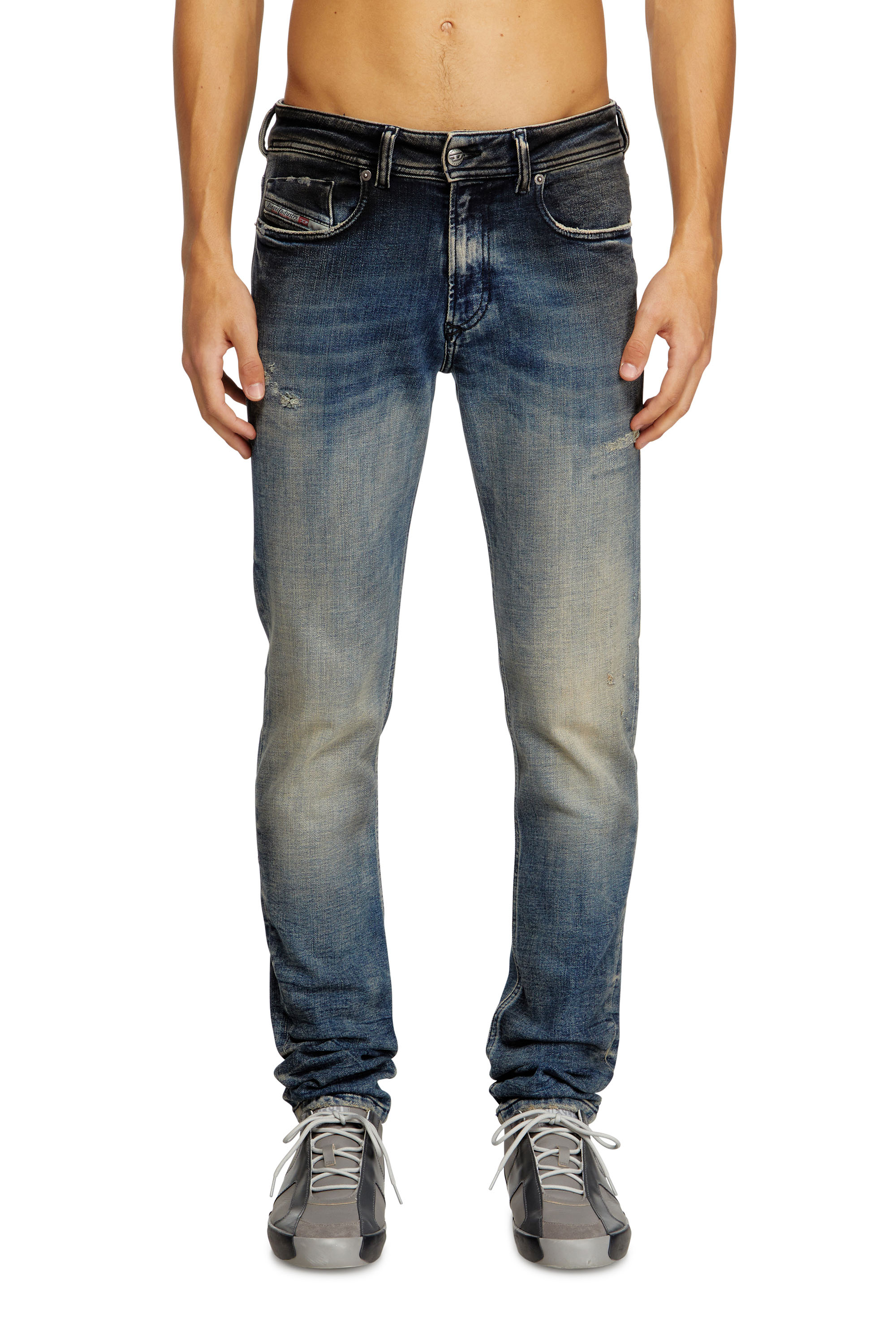 Diesel - Man's Skinny Jeans 1979 Sleenker 09N15, Medium blue - 2