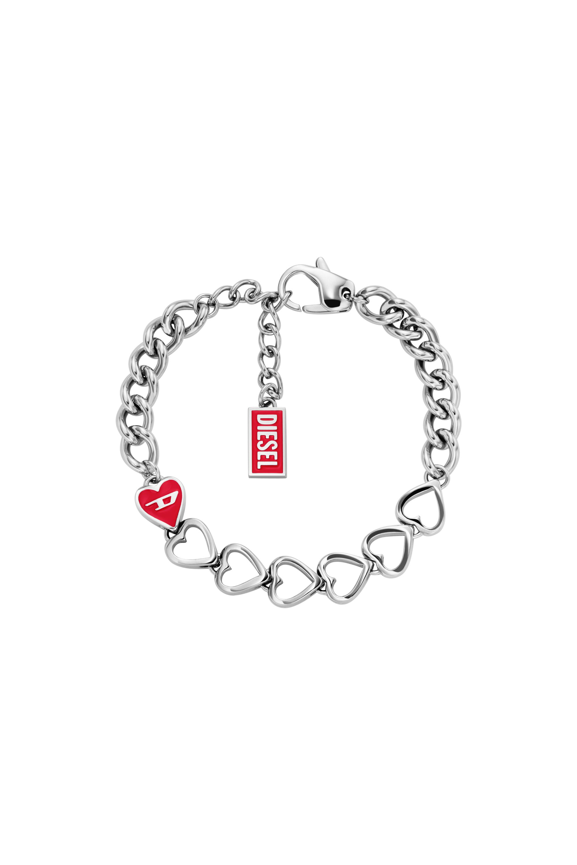 Diesel - DX166840 JEWELLERY, Unisex's Stainless Steel Chain Bracelet in Silver - 2