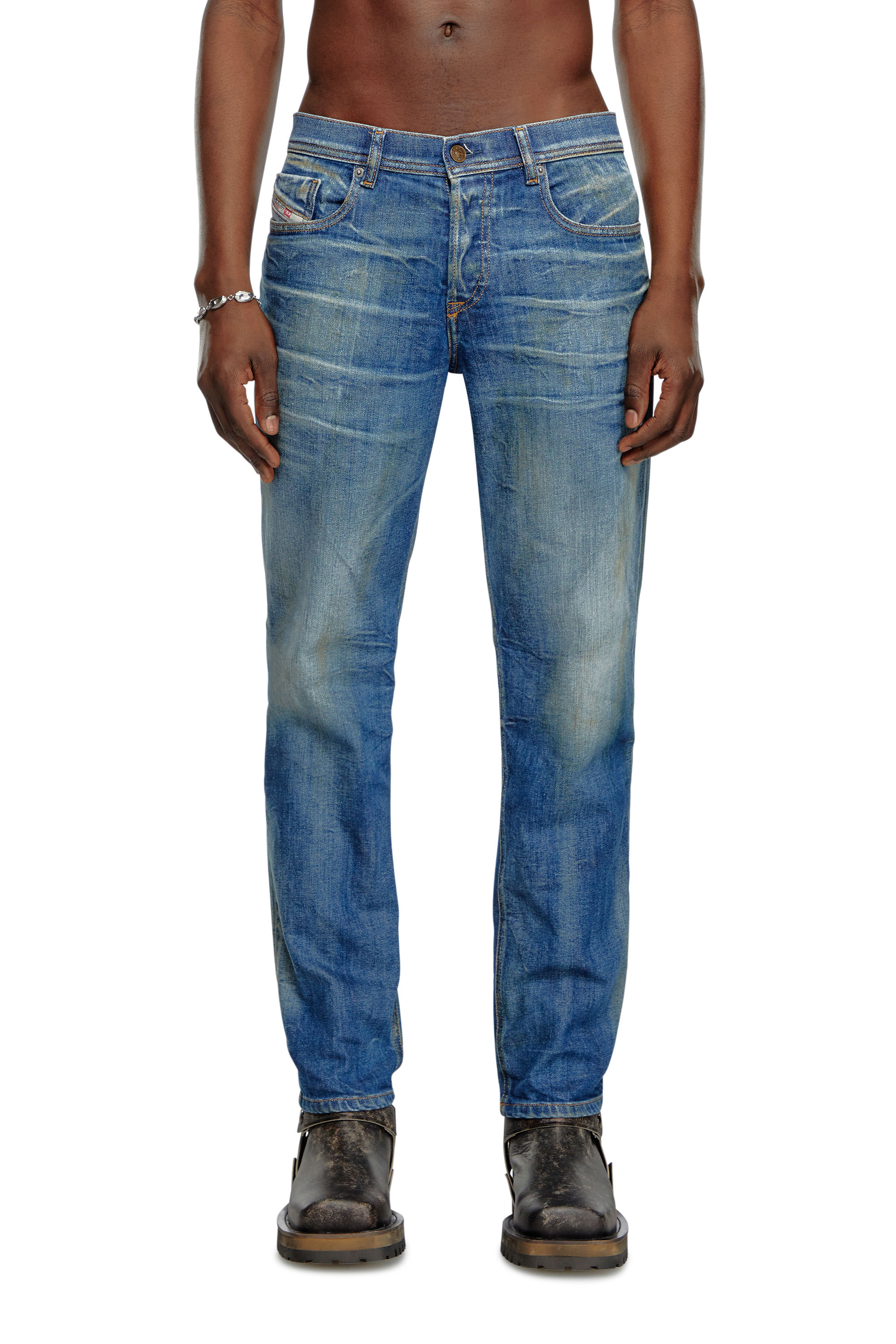 Diesel - Man Tapered Jeans 2023 D-Finitive 09J66, Medium blue - Image 1