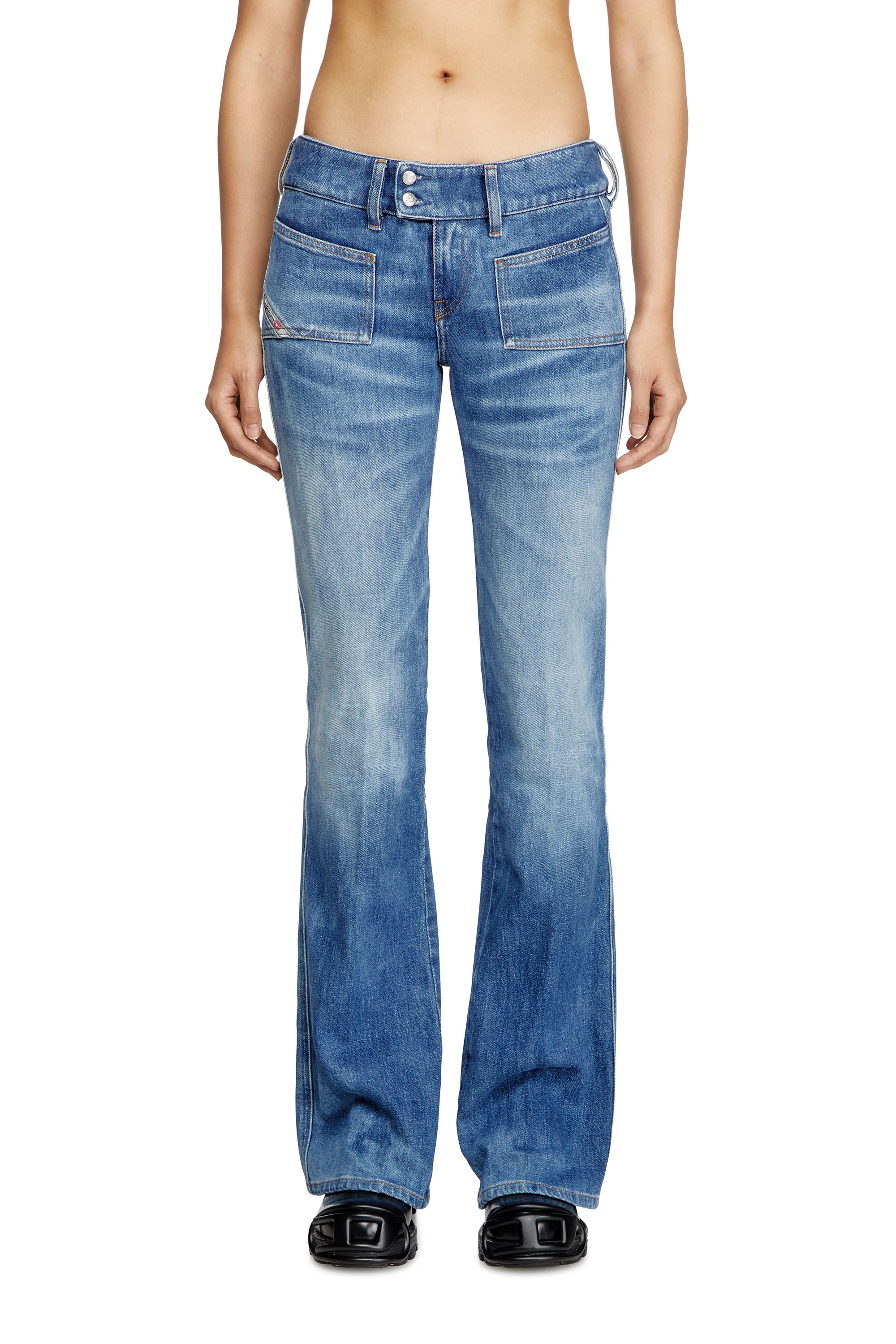 Diesel - Woman's Bootcut Jeans D-Hush 09L19, Medium blue - 3