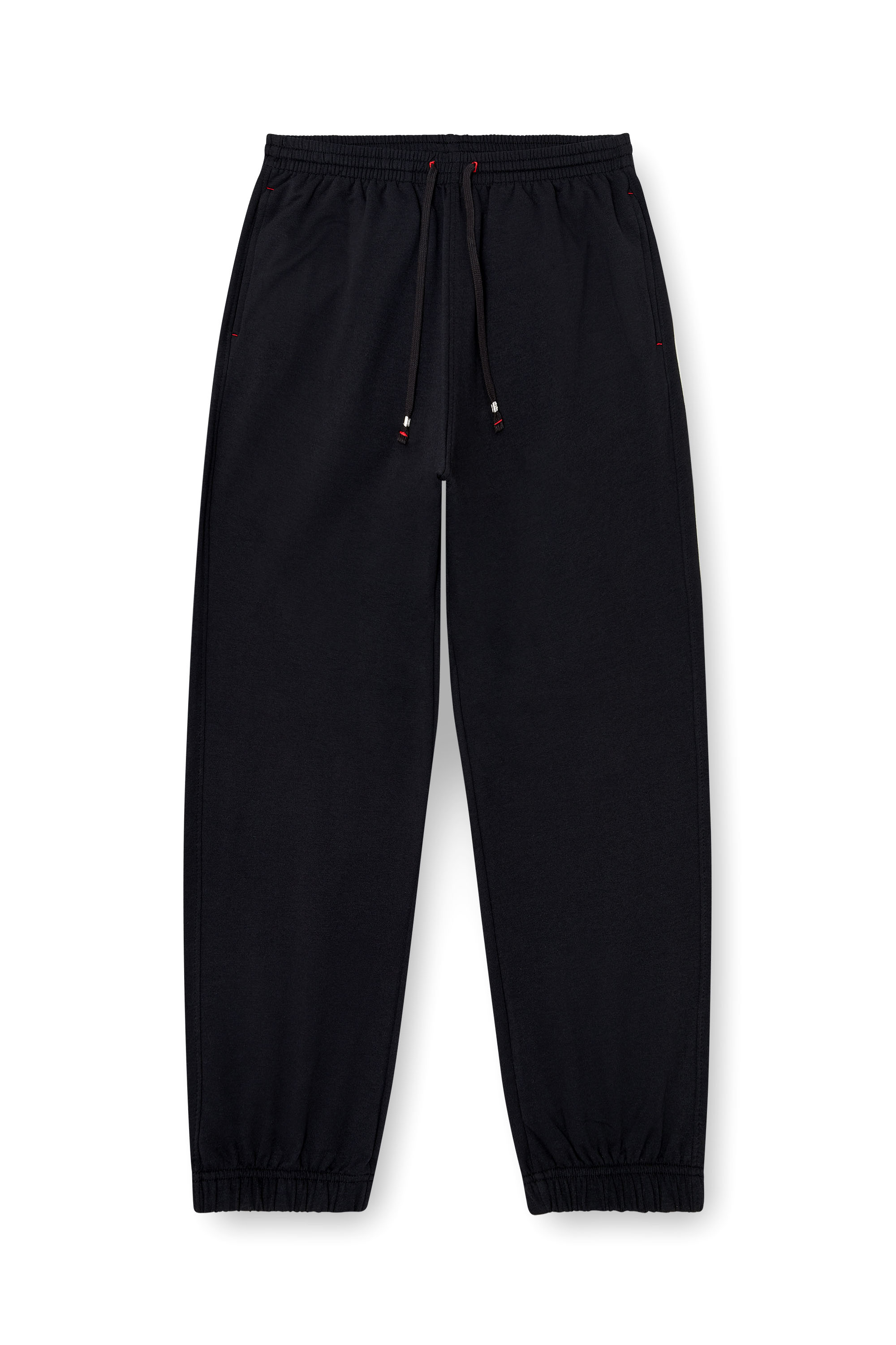 Diesel - LENNY-D-CORE, Man's Sweatpants in peached cotton blend in Black - 4