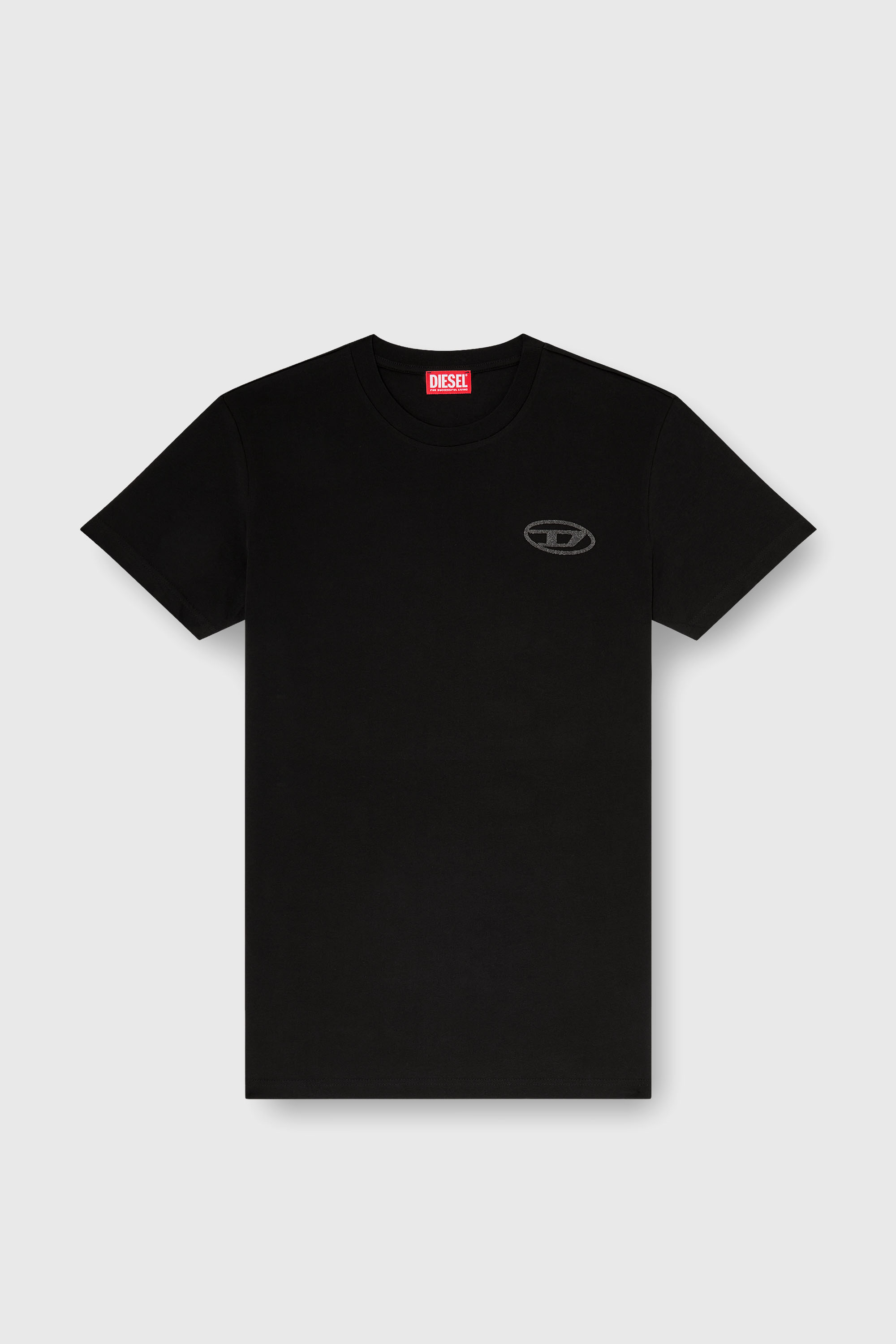 Diesel - T-DIEGO-T92, Man's Cotton T-shirt with Oval D logo in Black - 2