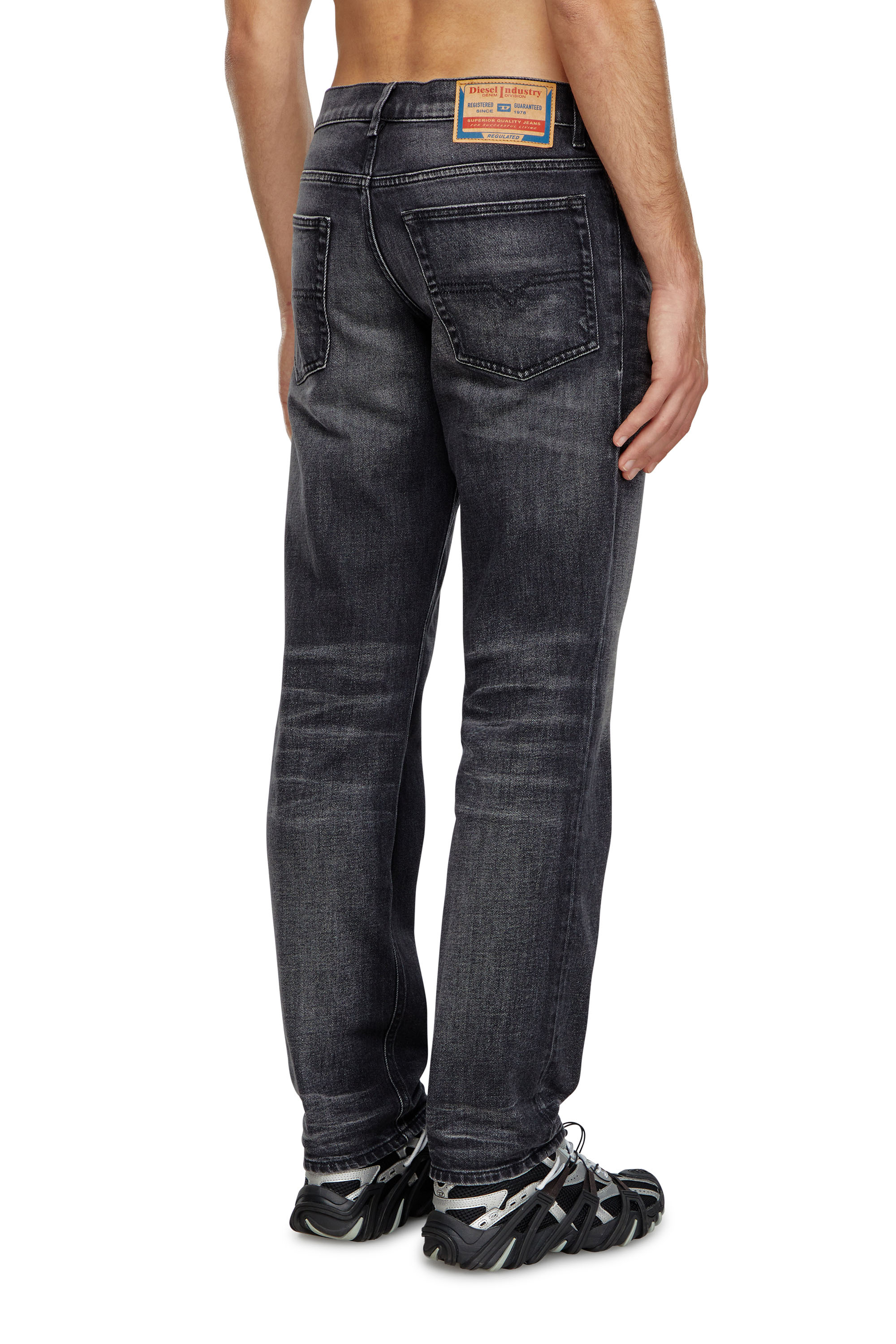 Diesel - Man's Tapered Jeans 2023 D-Finitive 09J65, Black/Dark grey - 3