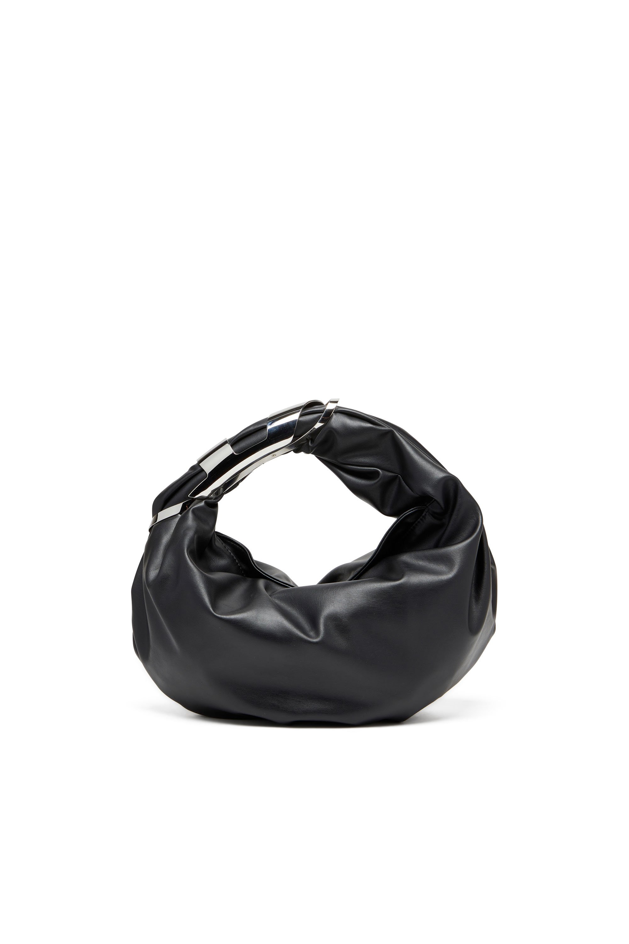 Diesel - GRAB-D HOBO S, Woman's Grab-D S-Hobo bag with Oval D handle in Black - 1