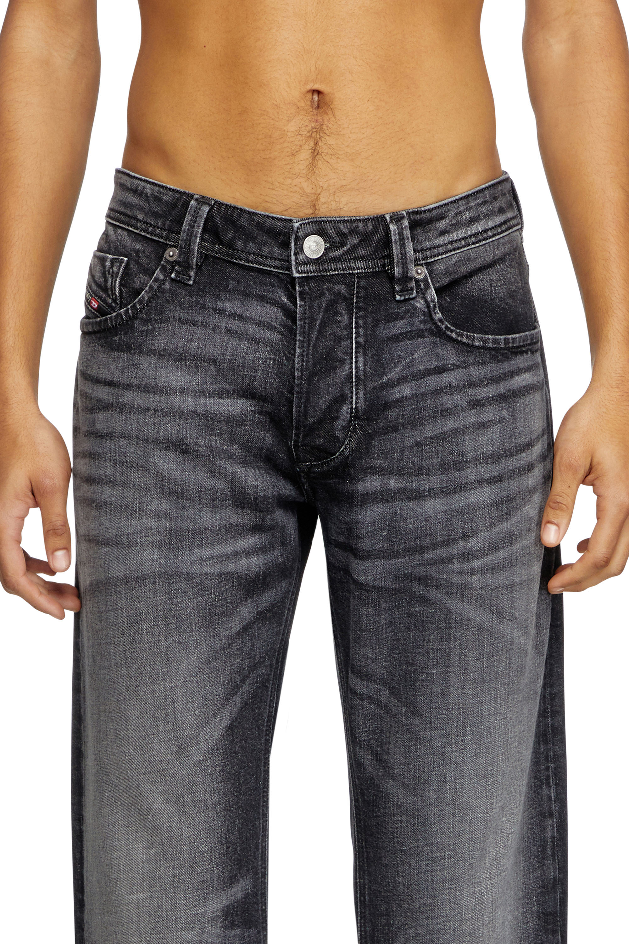 Regular Jeans 1985 Larkee 09L52, Black/Dark grey Diesel - Man's Regular Jeans 1985 Larkee 09L52, Black/Dark grey - 5