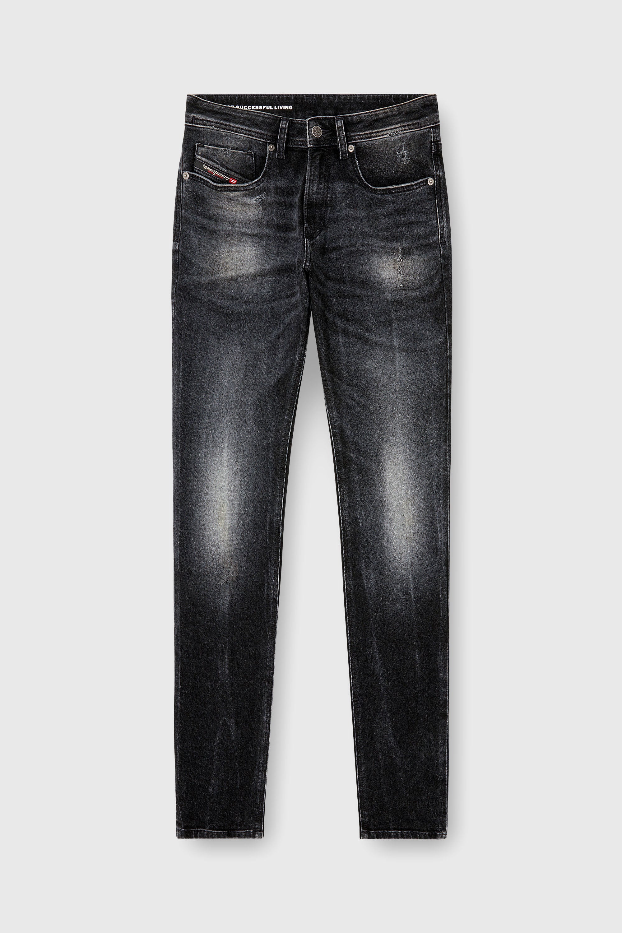 Diesel - Man's Skinny Jeans 1979 Sleenker 0DBDP, Black/Dark grey - 2