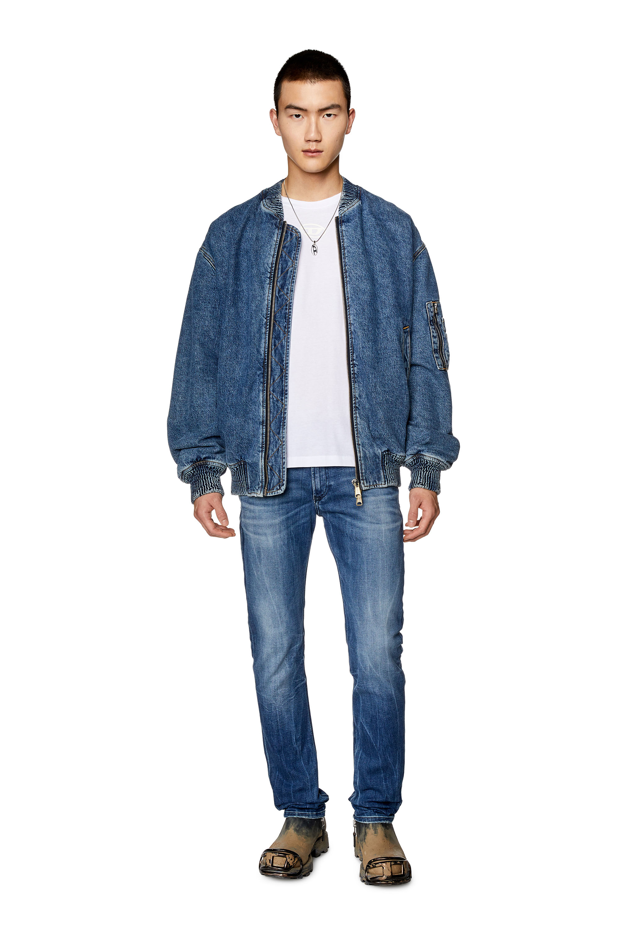 Diesel - Skinny Jeans 1979 Sleenker 09G30, Medium blue - Image 4
