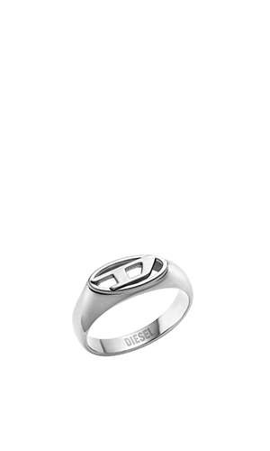 指輪・リング DIESEL logo ring DIESEL ディーゼル リング メンズ 2連リング アクセサリー ロゴ